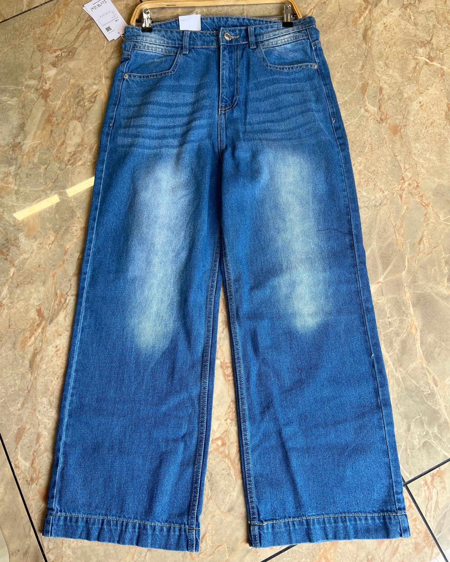 Tela by ash women blue straight fit jean