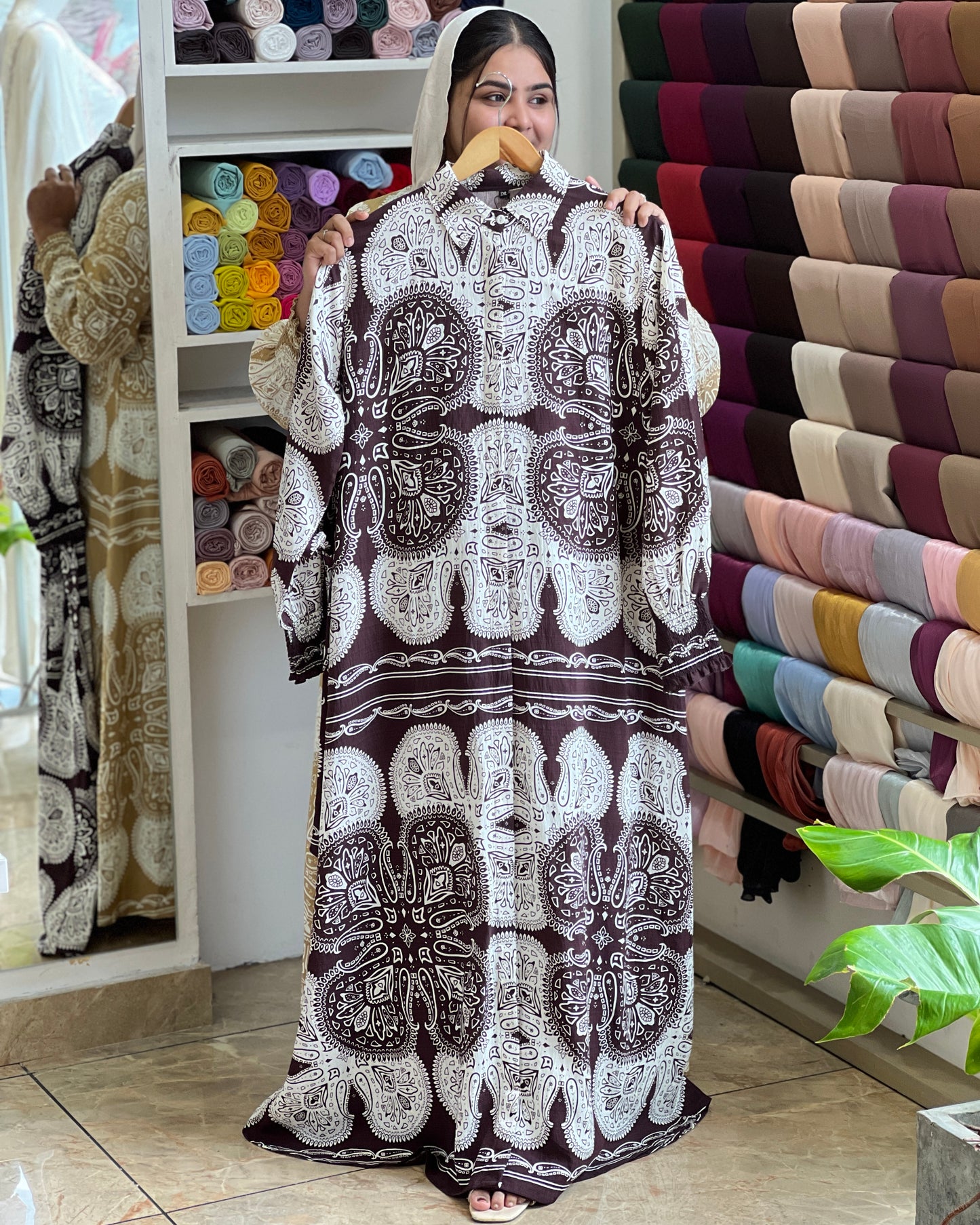 Sahara print gown