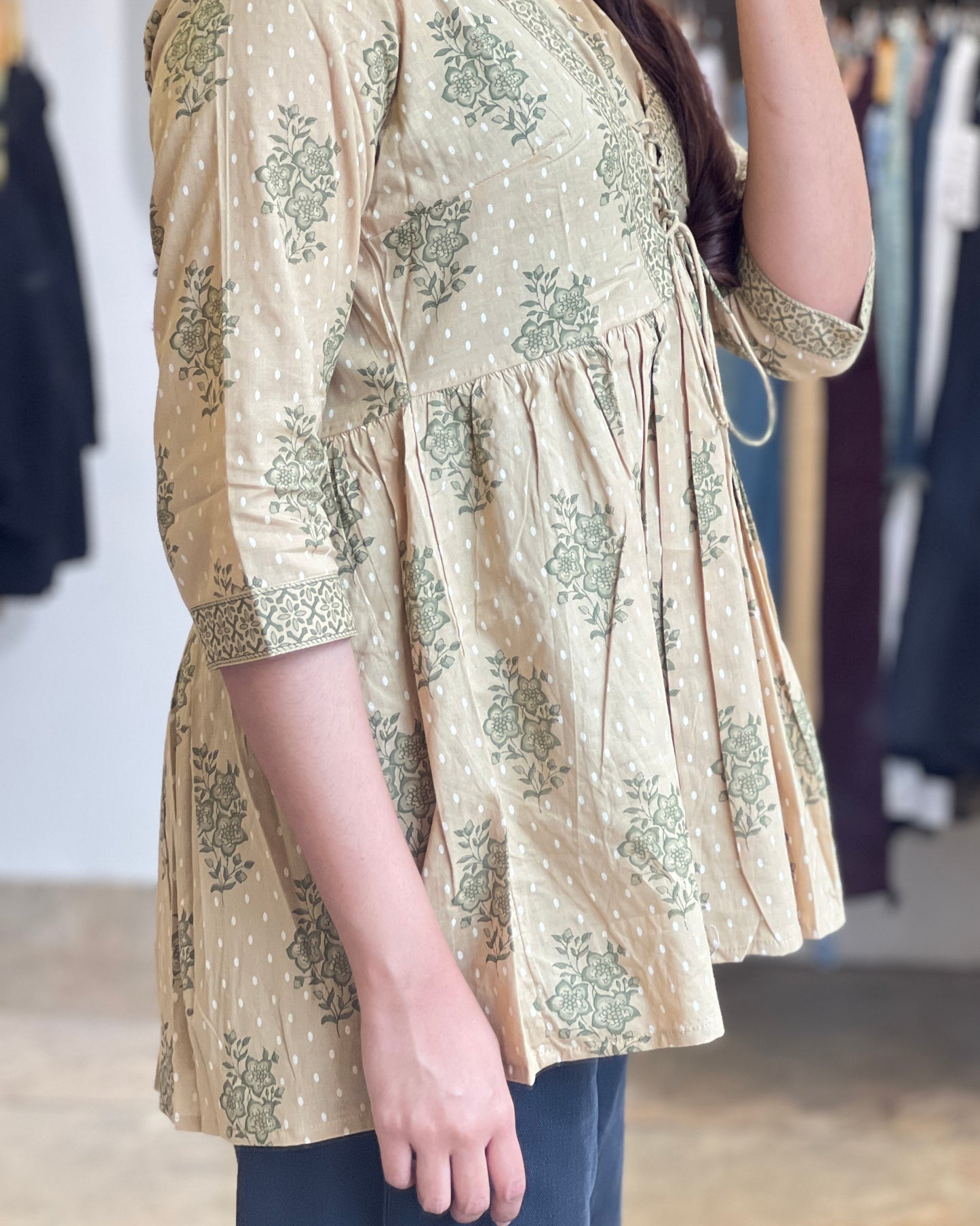 Women short printed Kurti