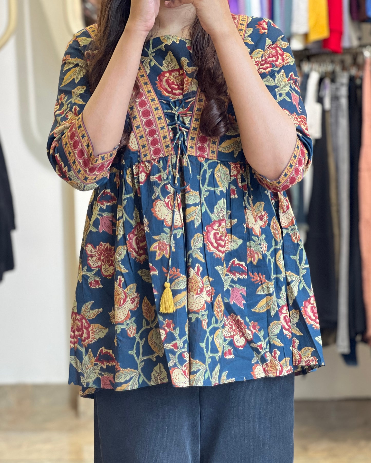 Women short printed Kurti