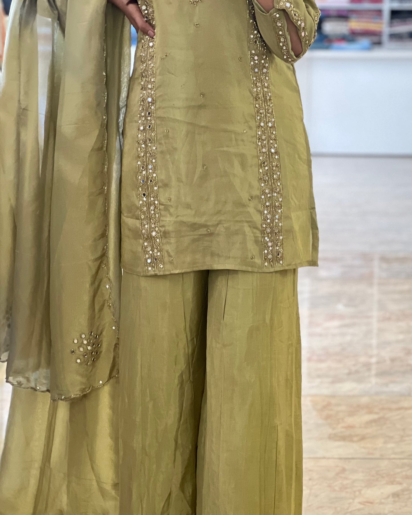 Tela by ash women premium tissue silk salwar suit