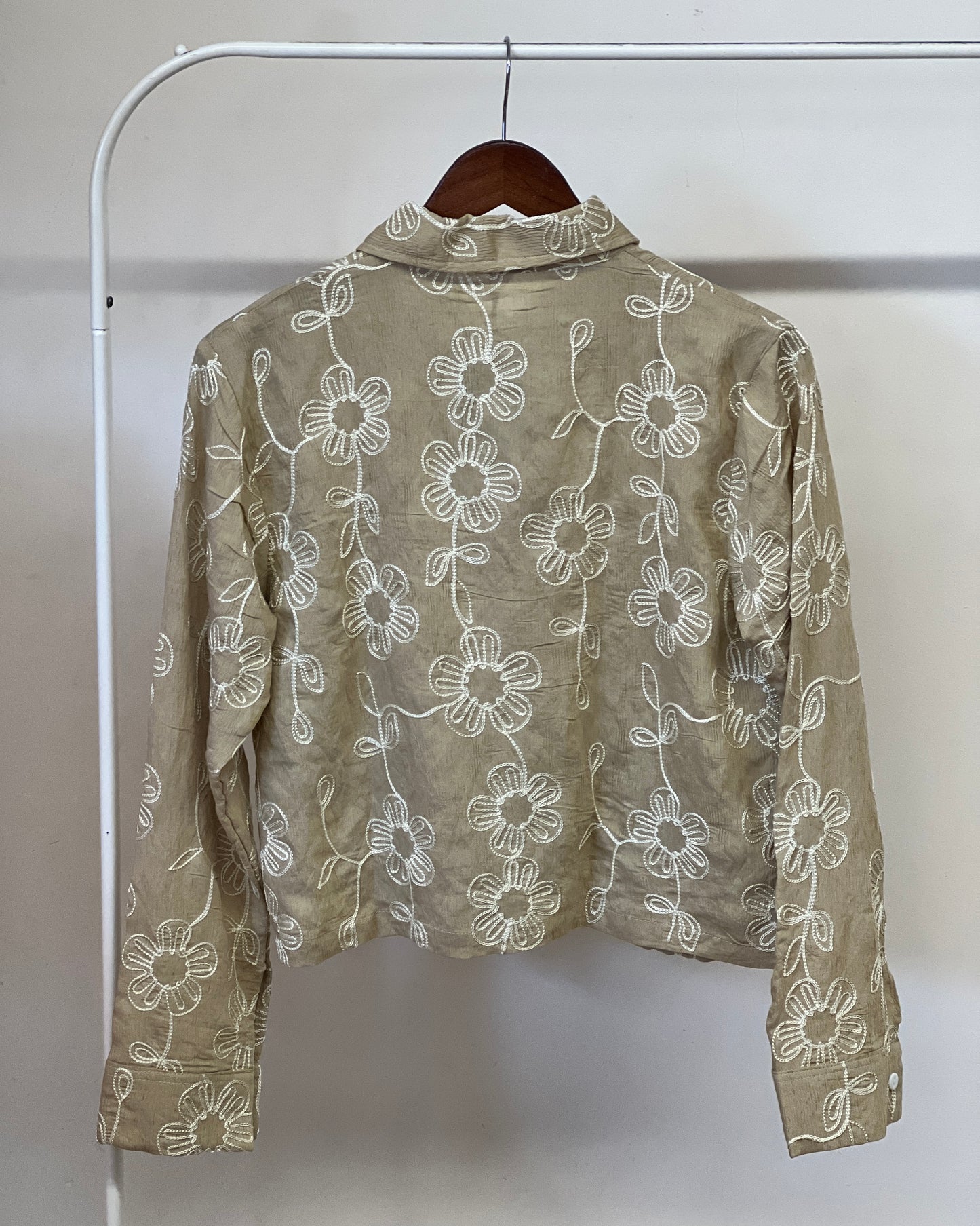 Tela by ash women floral embroidered shirt