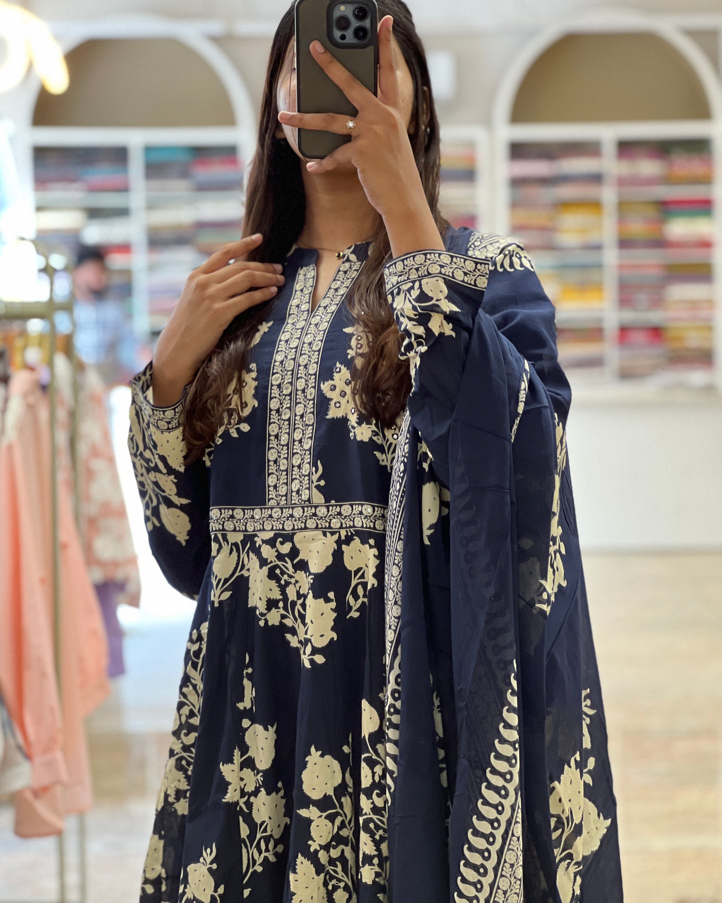 Tela by ash women Anarkali cotton salwar suit