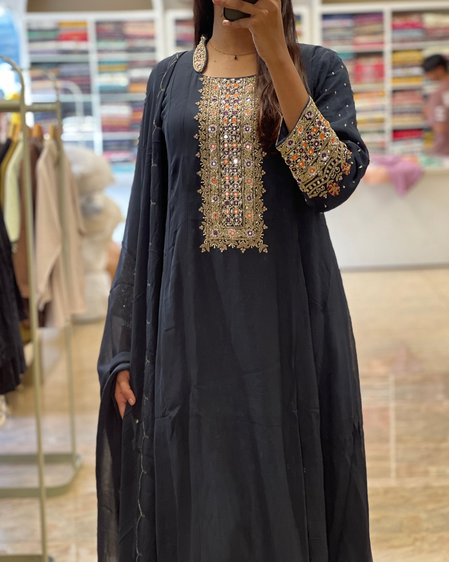 Tela by ash women Partywear georgette gown