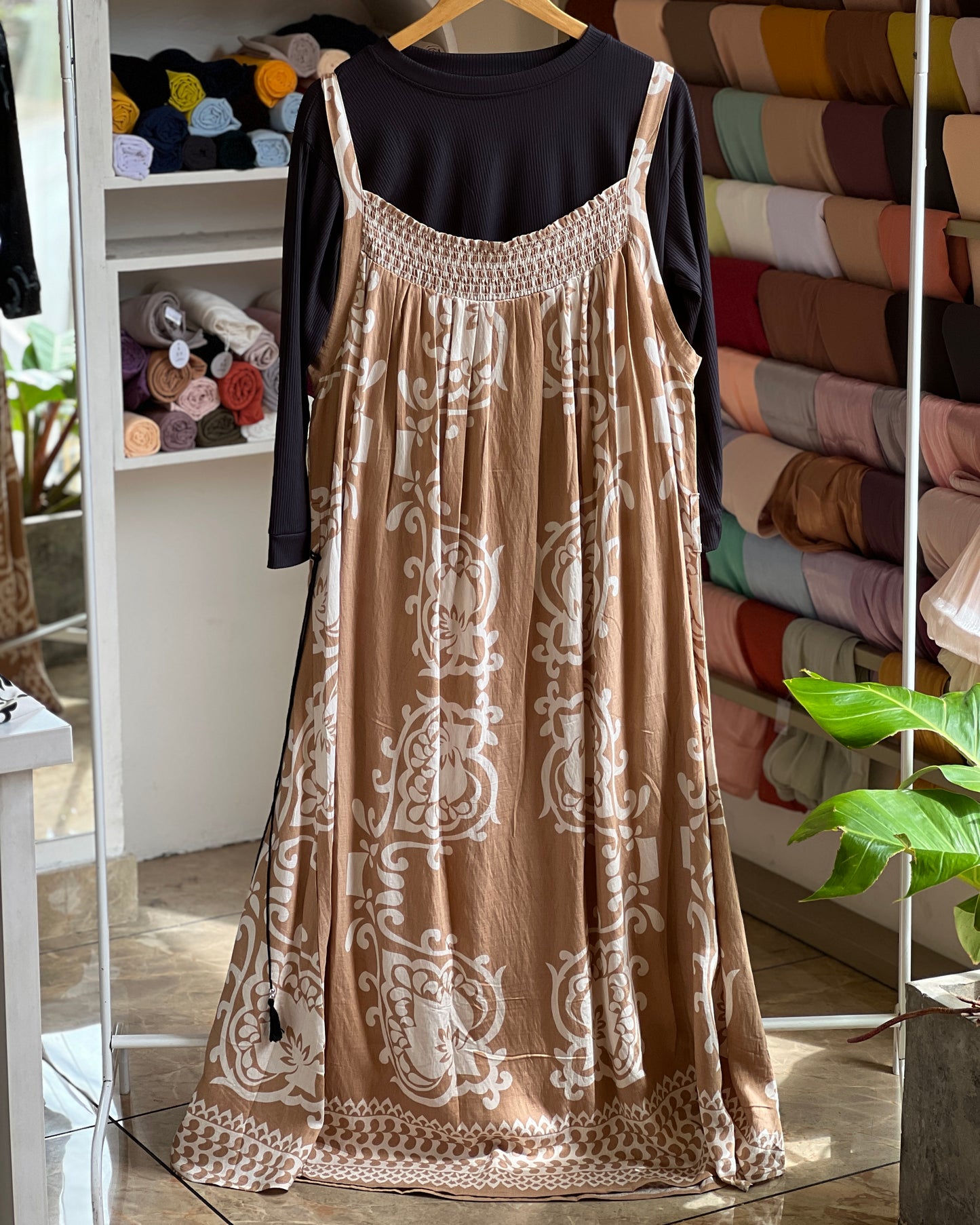 Plus size pinafore