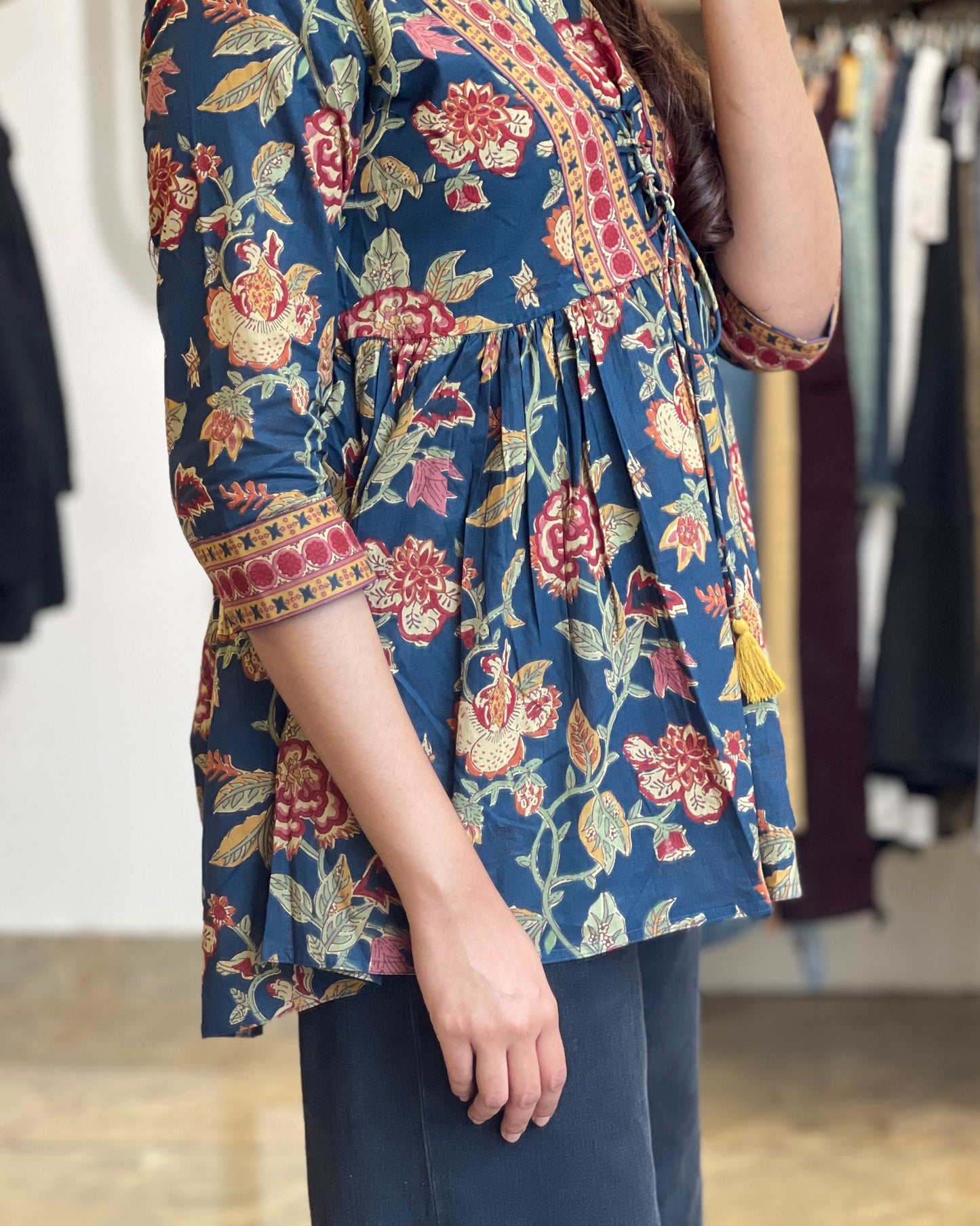 Women short printed Kurti