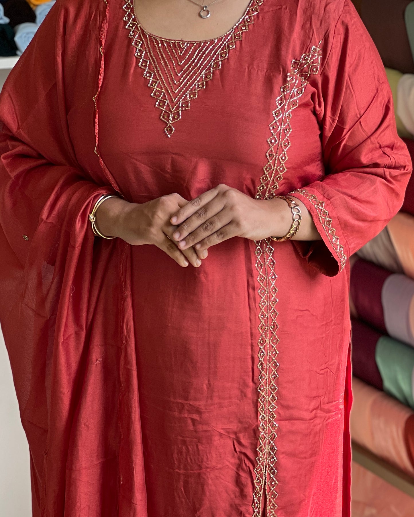 Plus size partywear salwar