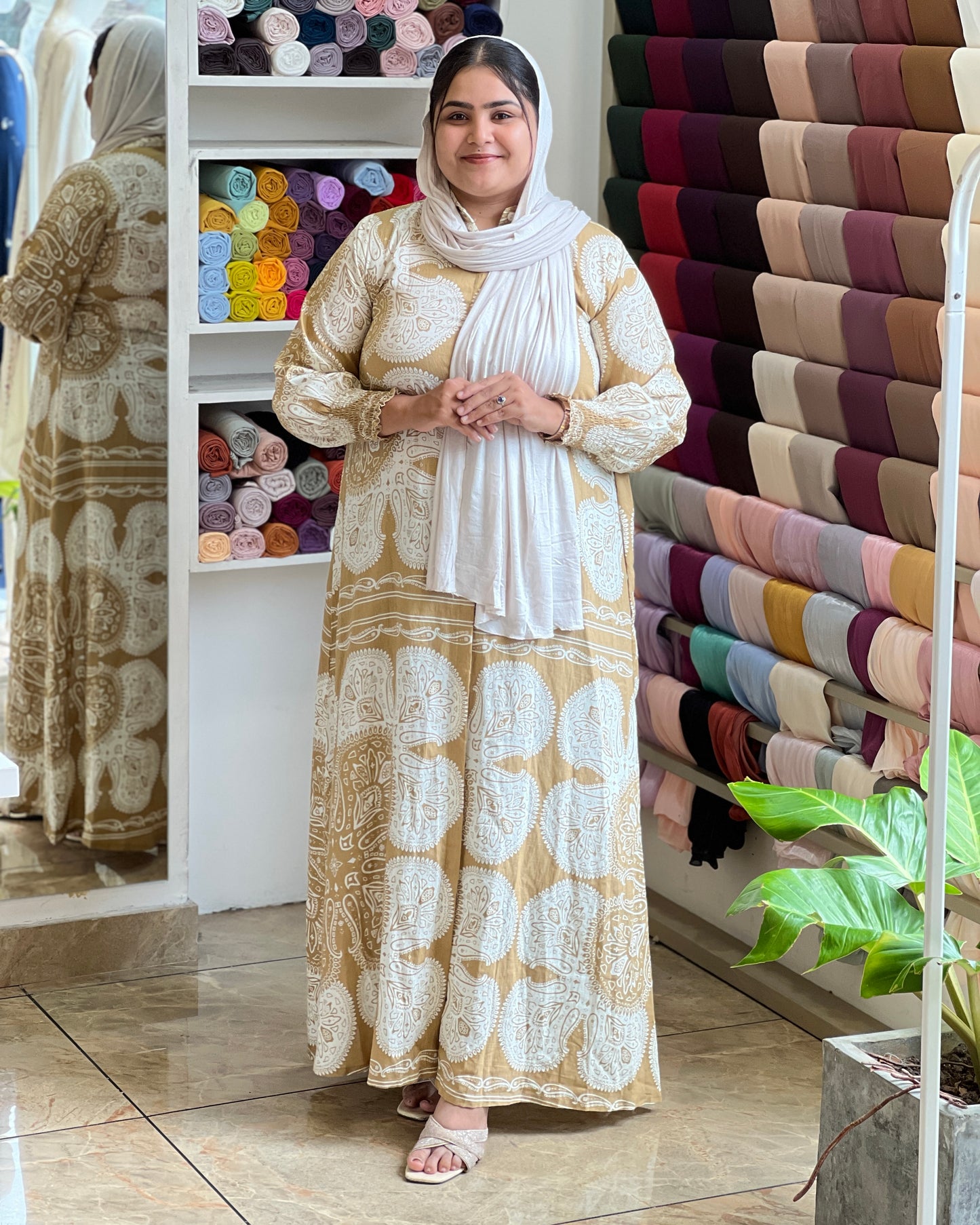 Sahara print gown
