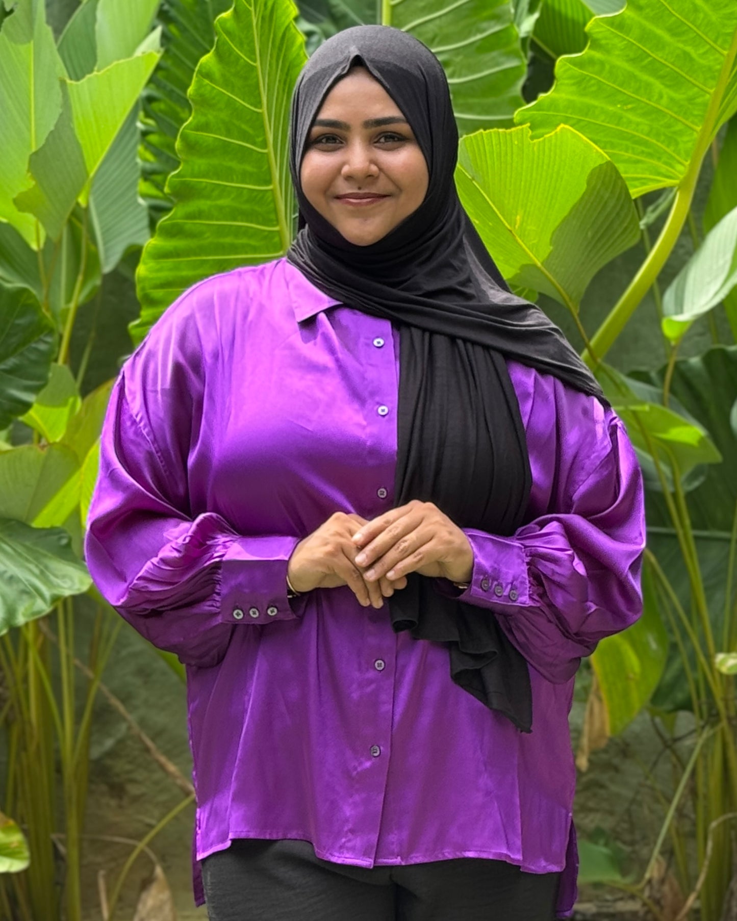 Satin vibrant shirts