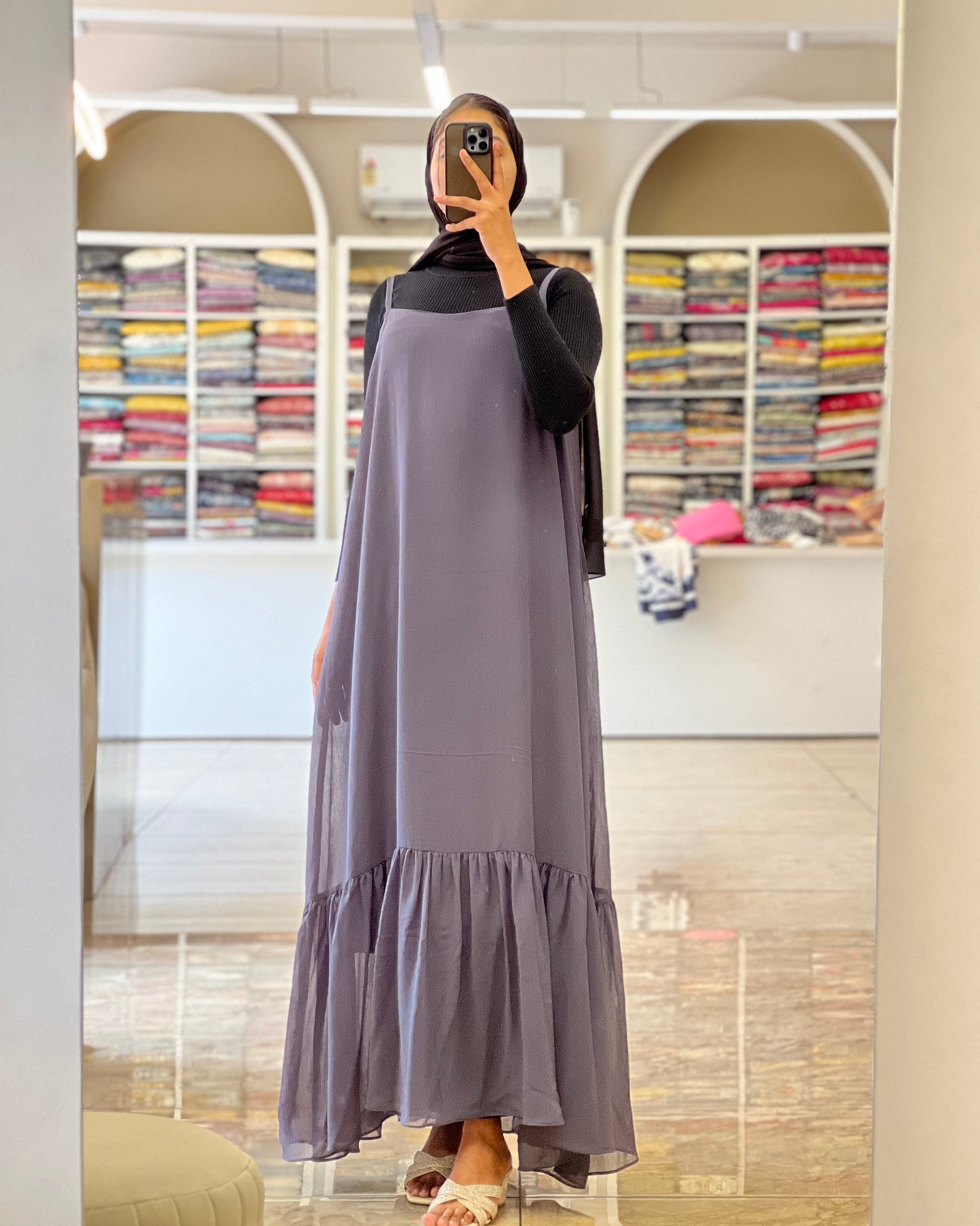 Tela by ash women plus size chinnon pinafore dress with inner