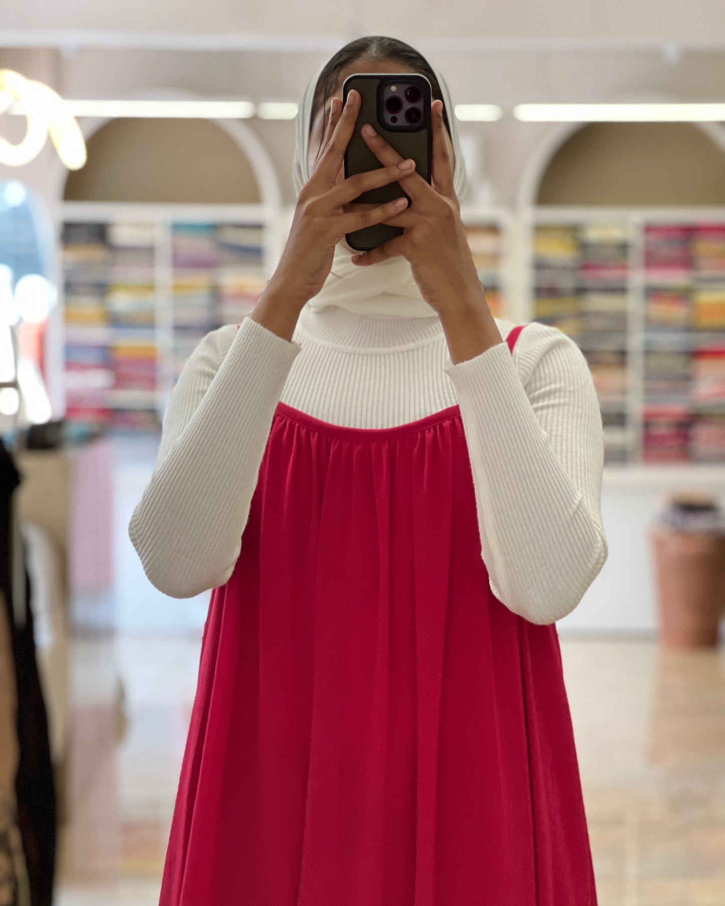 Tela by ash women free size plain chiffon pinafore dress with inner