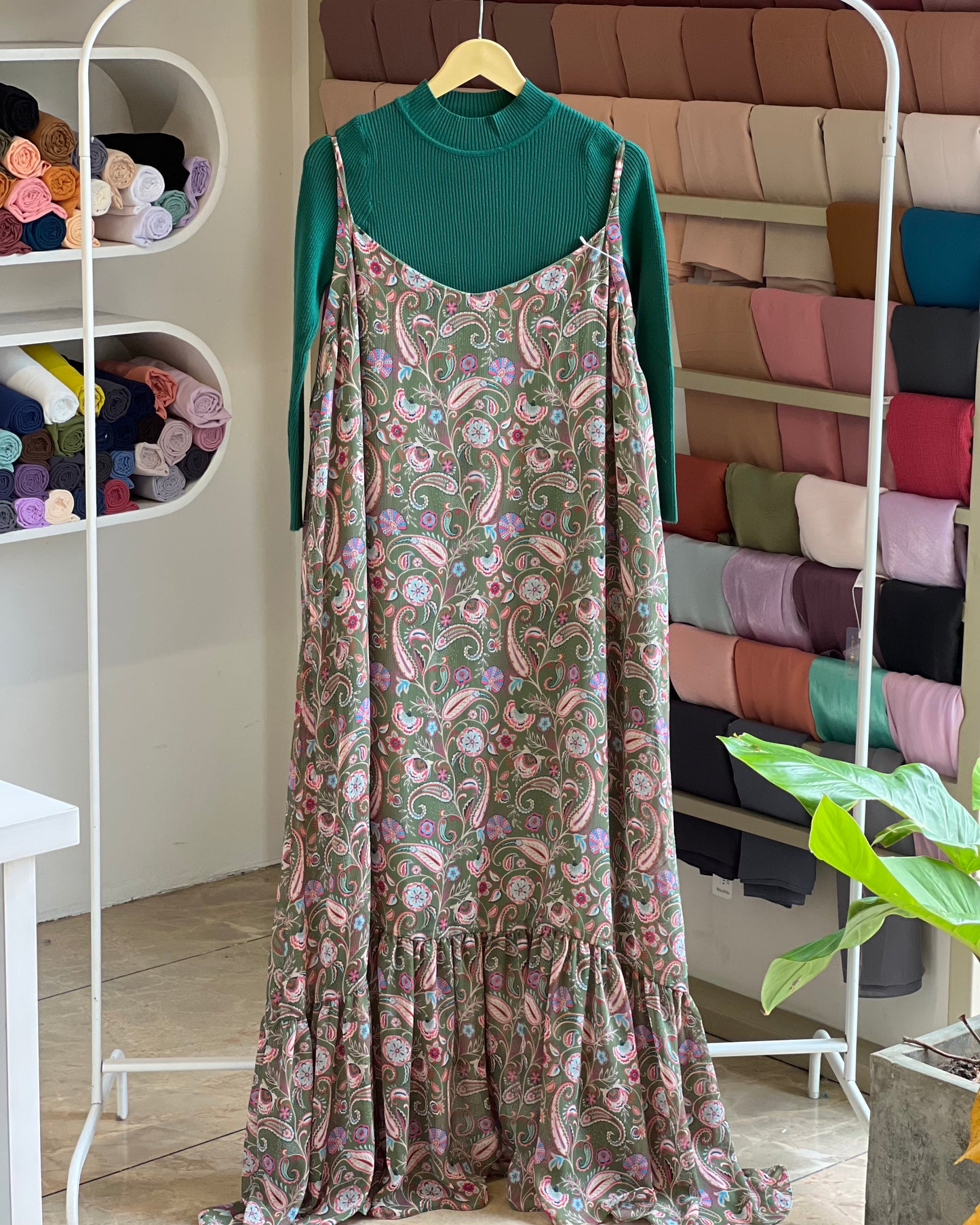 Tela by ash women paisley print pinafore