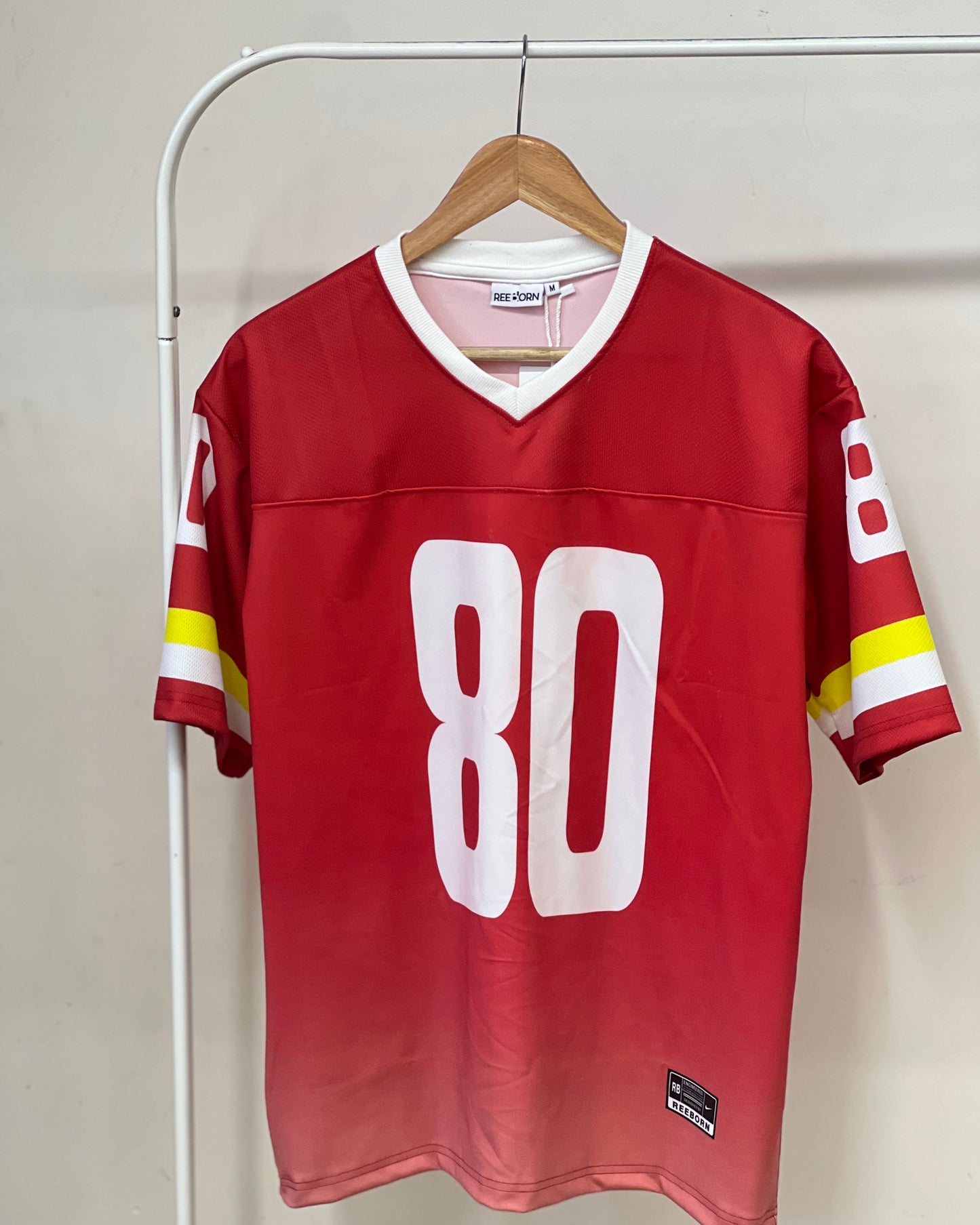 Tela by ash women red v-neck jersey