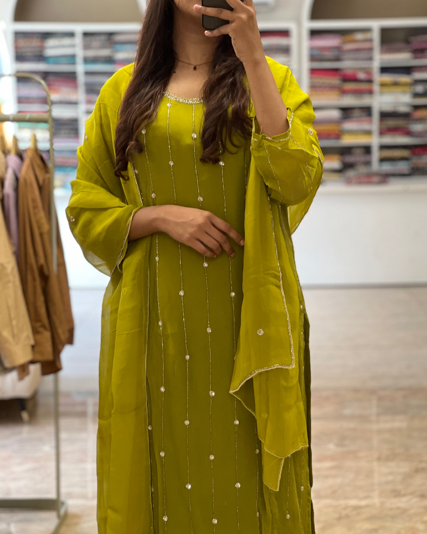 Tela by ash women organza Partywear salwar set