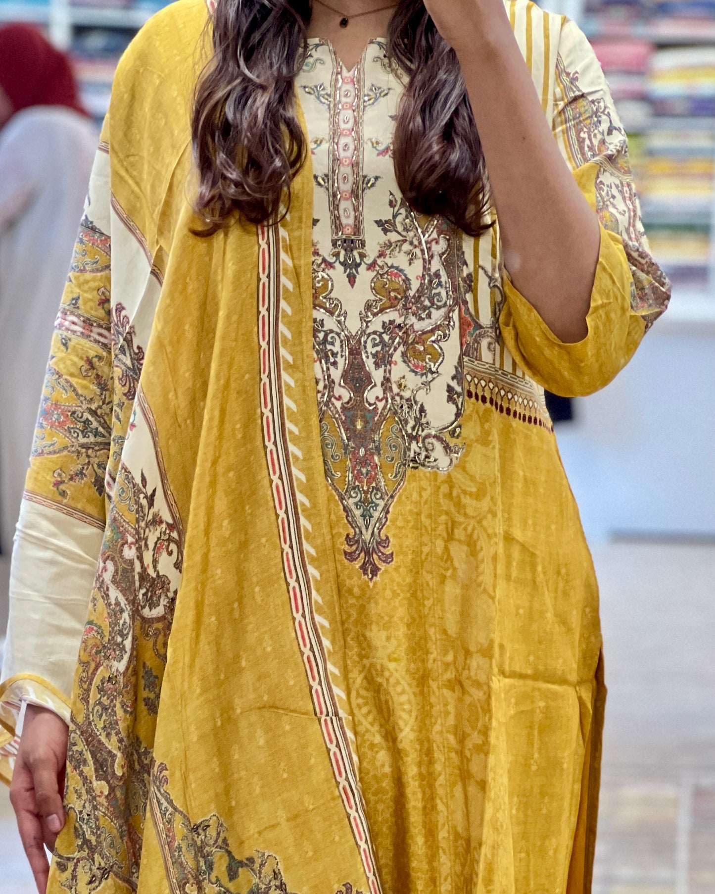 Tela by ash women muslin salwar suit set
