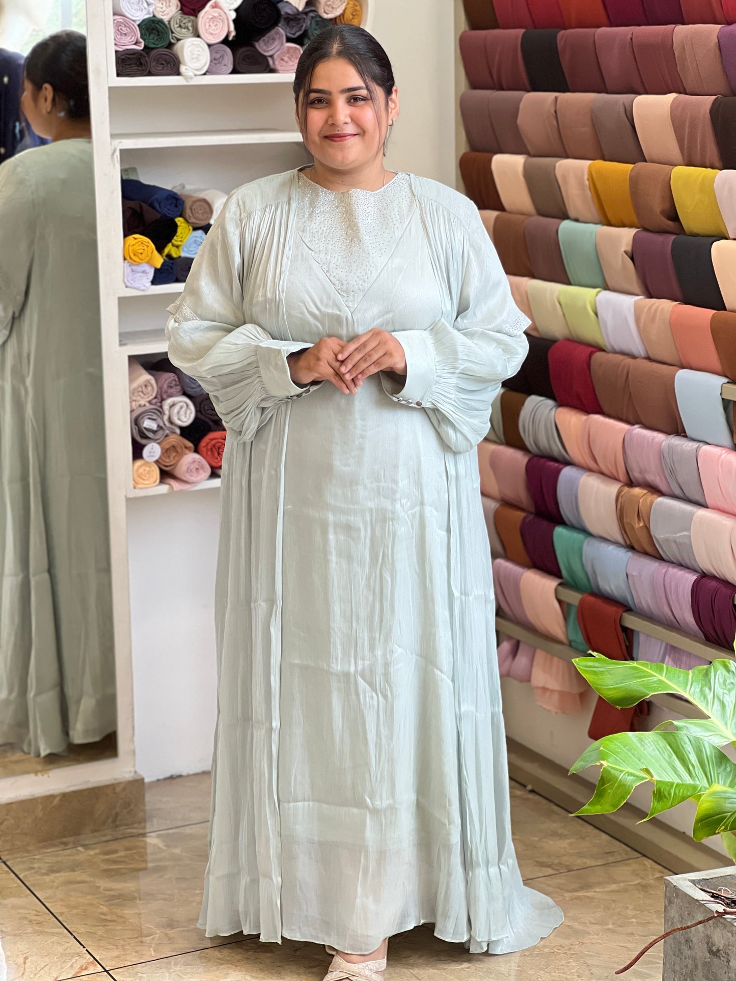 Plus size party wear gown