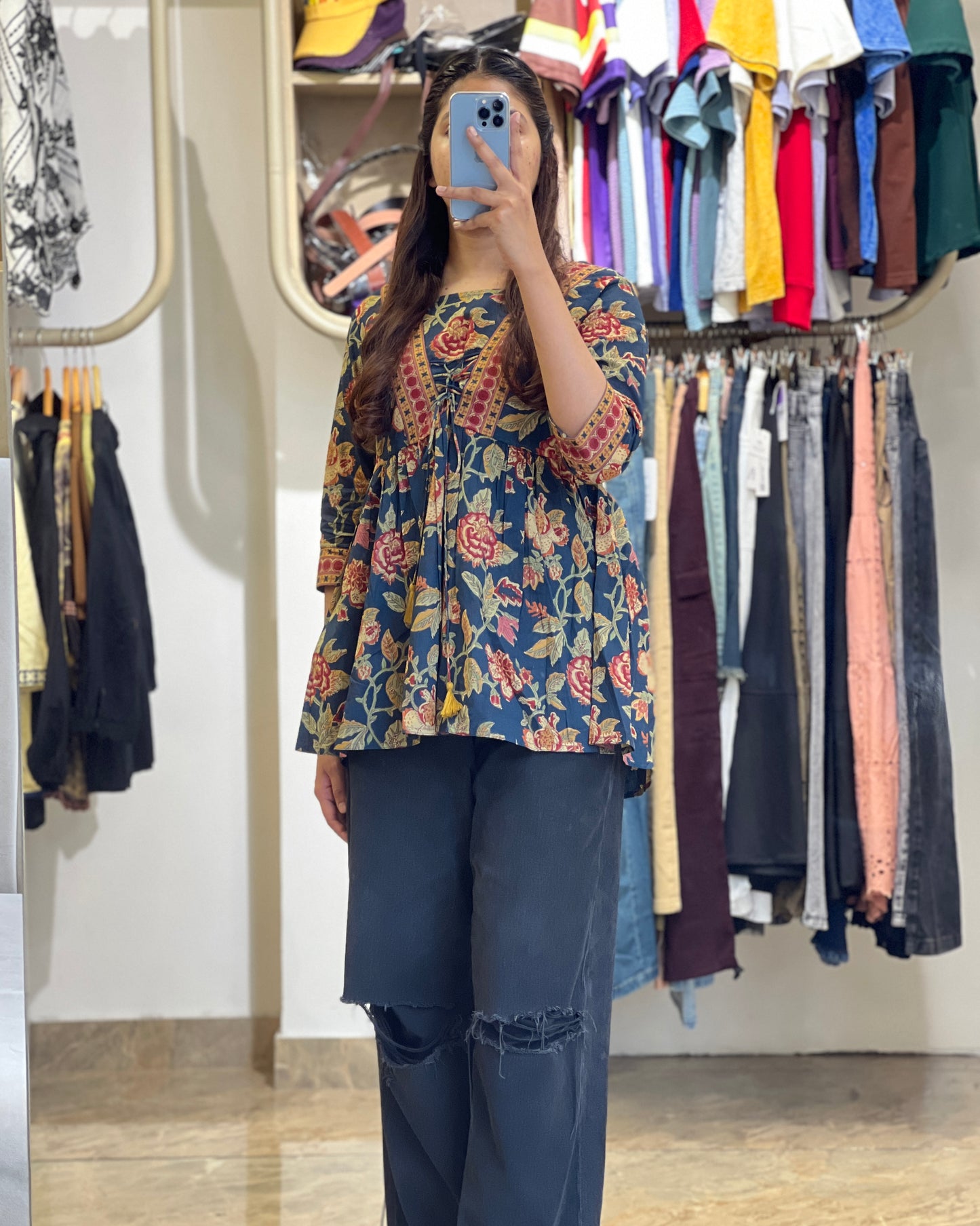Women short printed Kurti