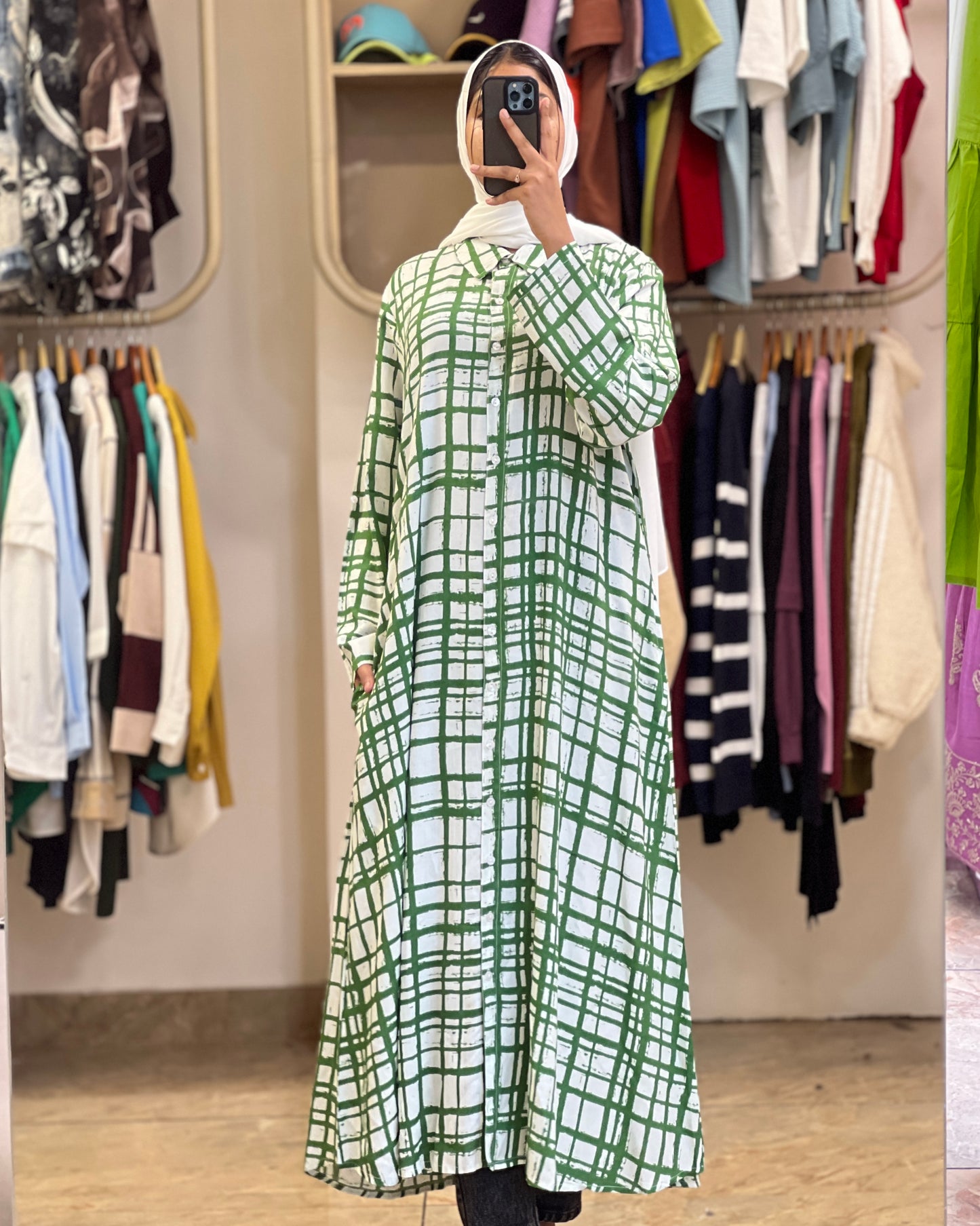 Tela by ash women check long top