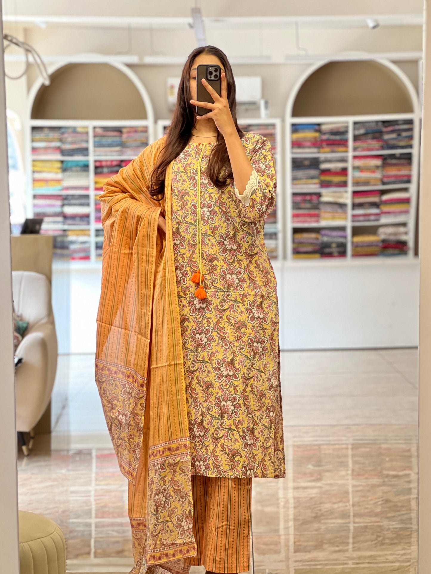 Tela by ash women printed cotton salwar