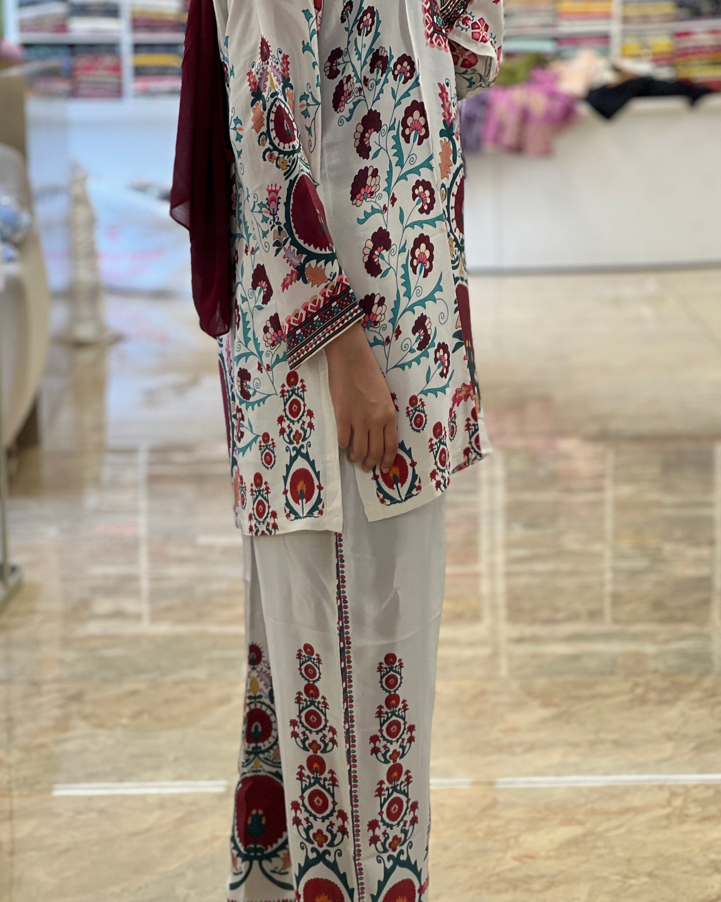 Tela by ash women printed imported co-ord set