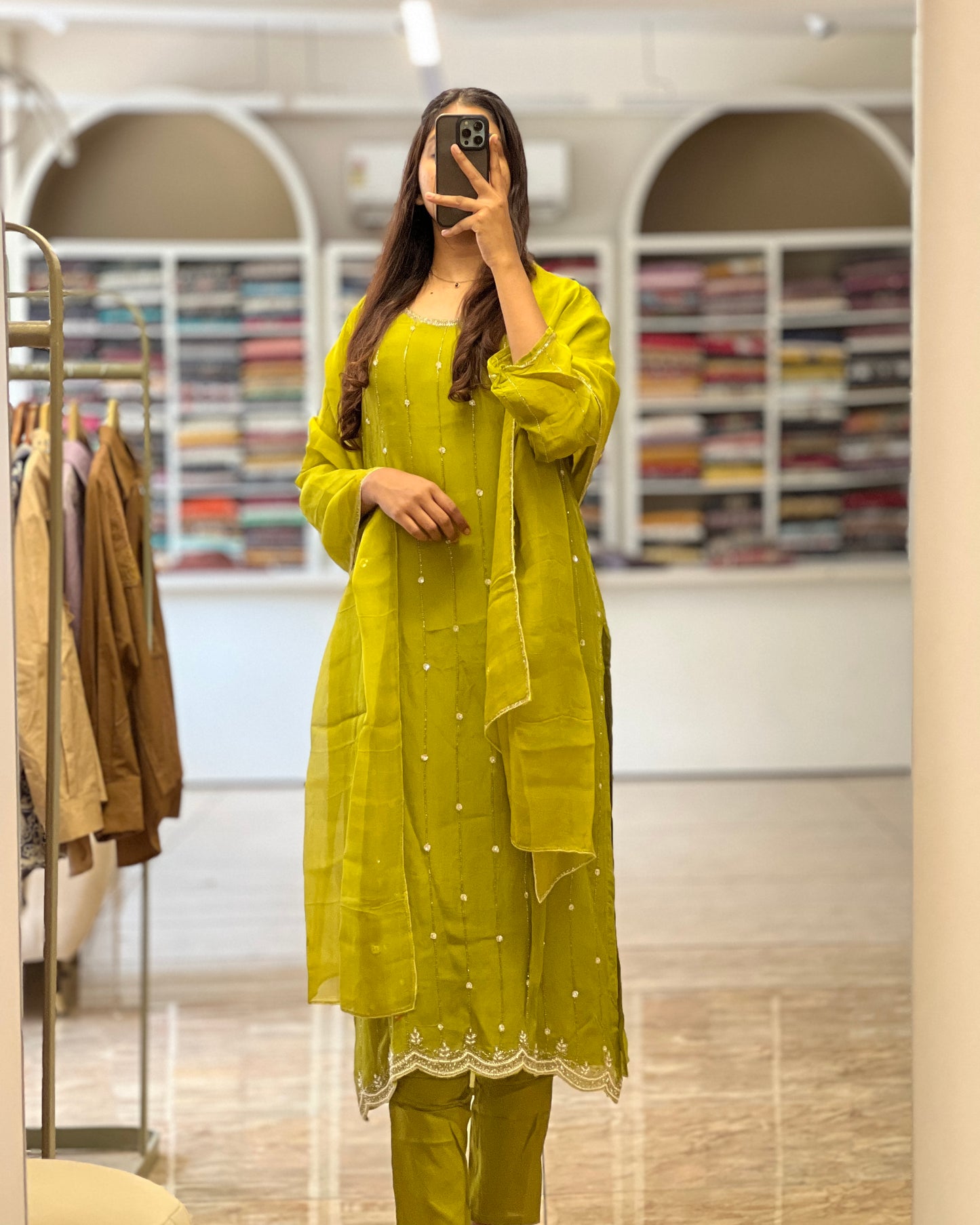 Tela by ash women organza Partywear salwar set
