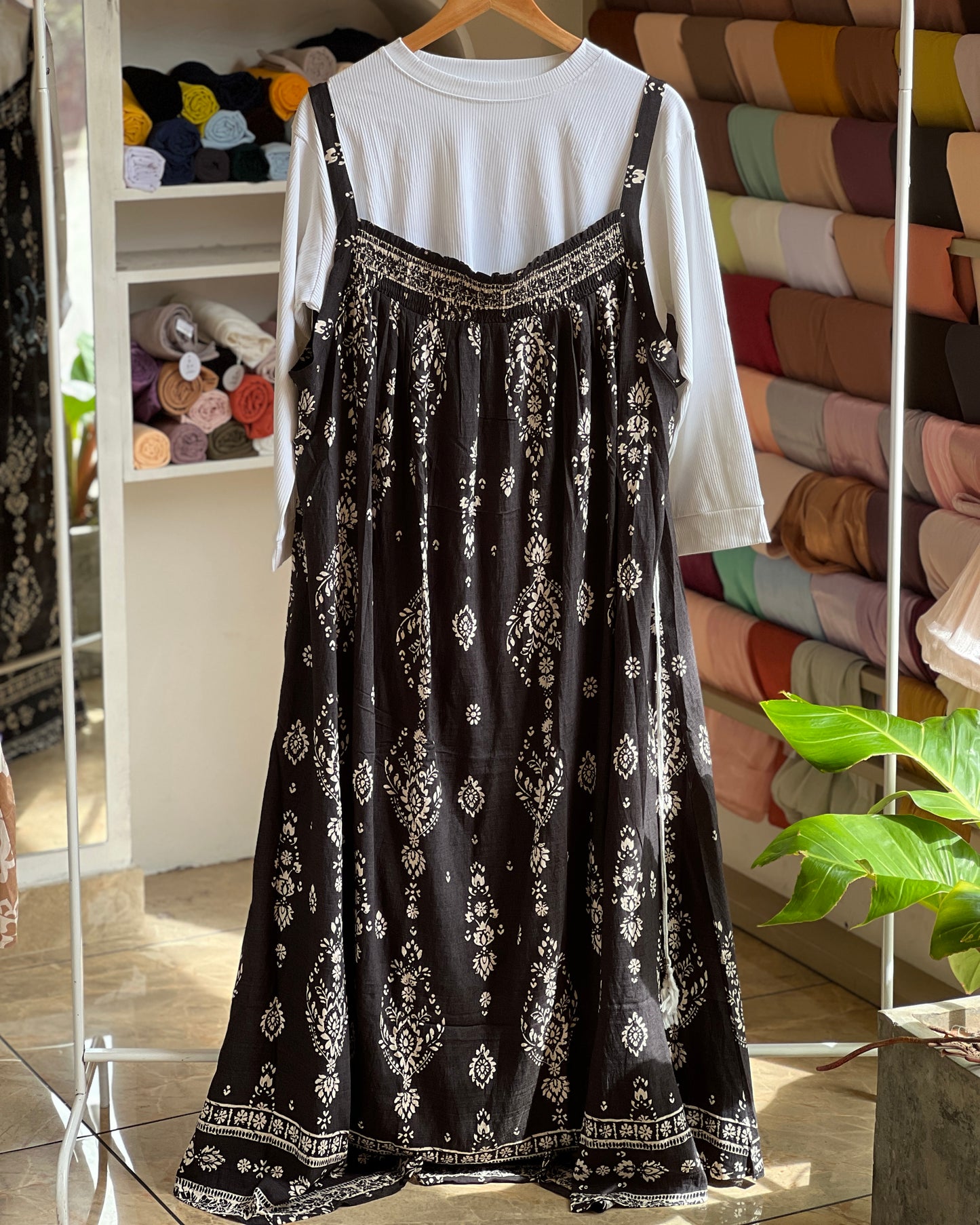 Plus size pinafore