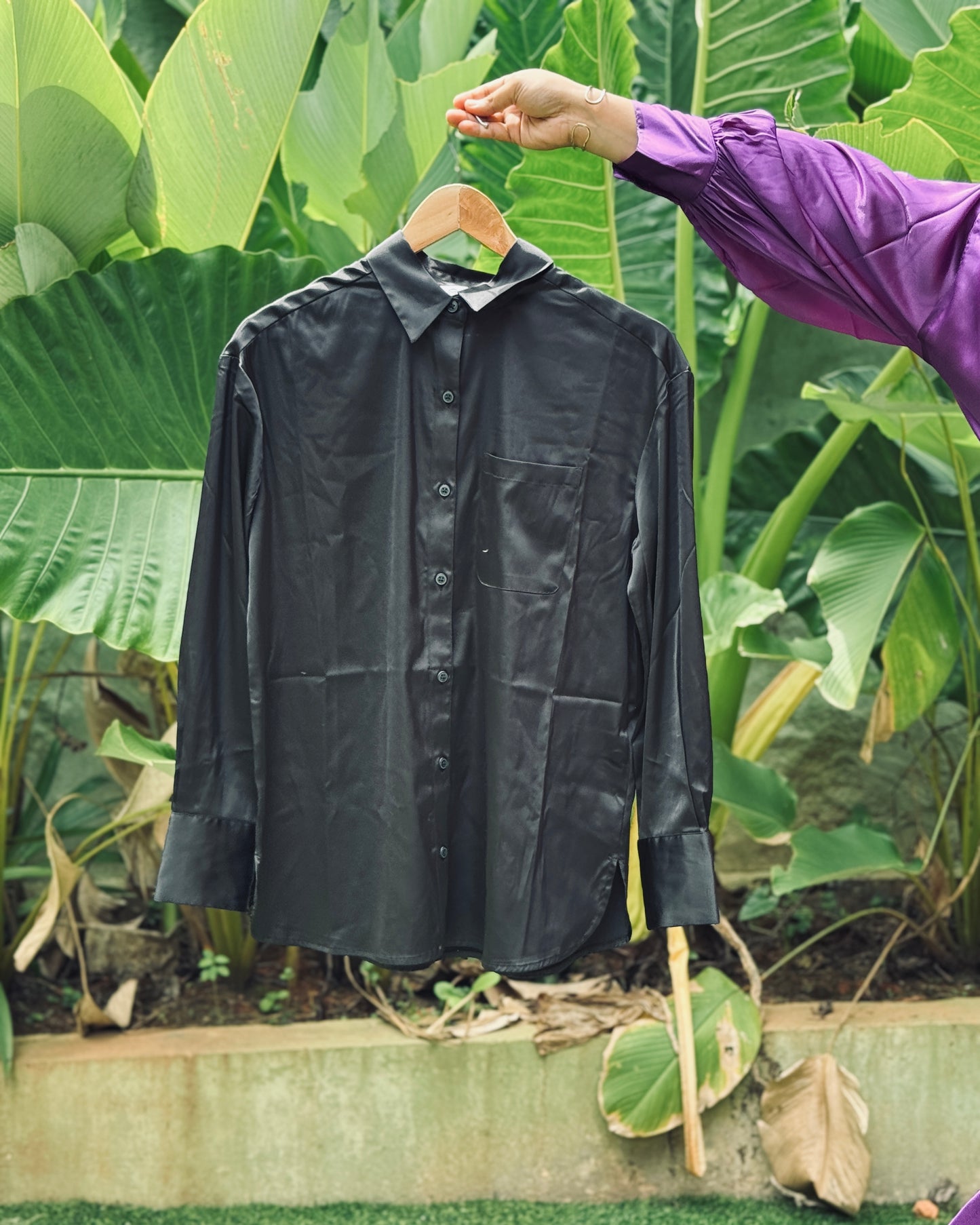 Satin vibrant shirts