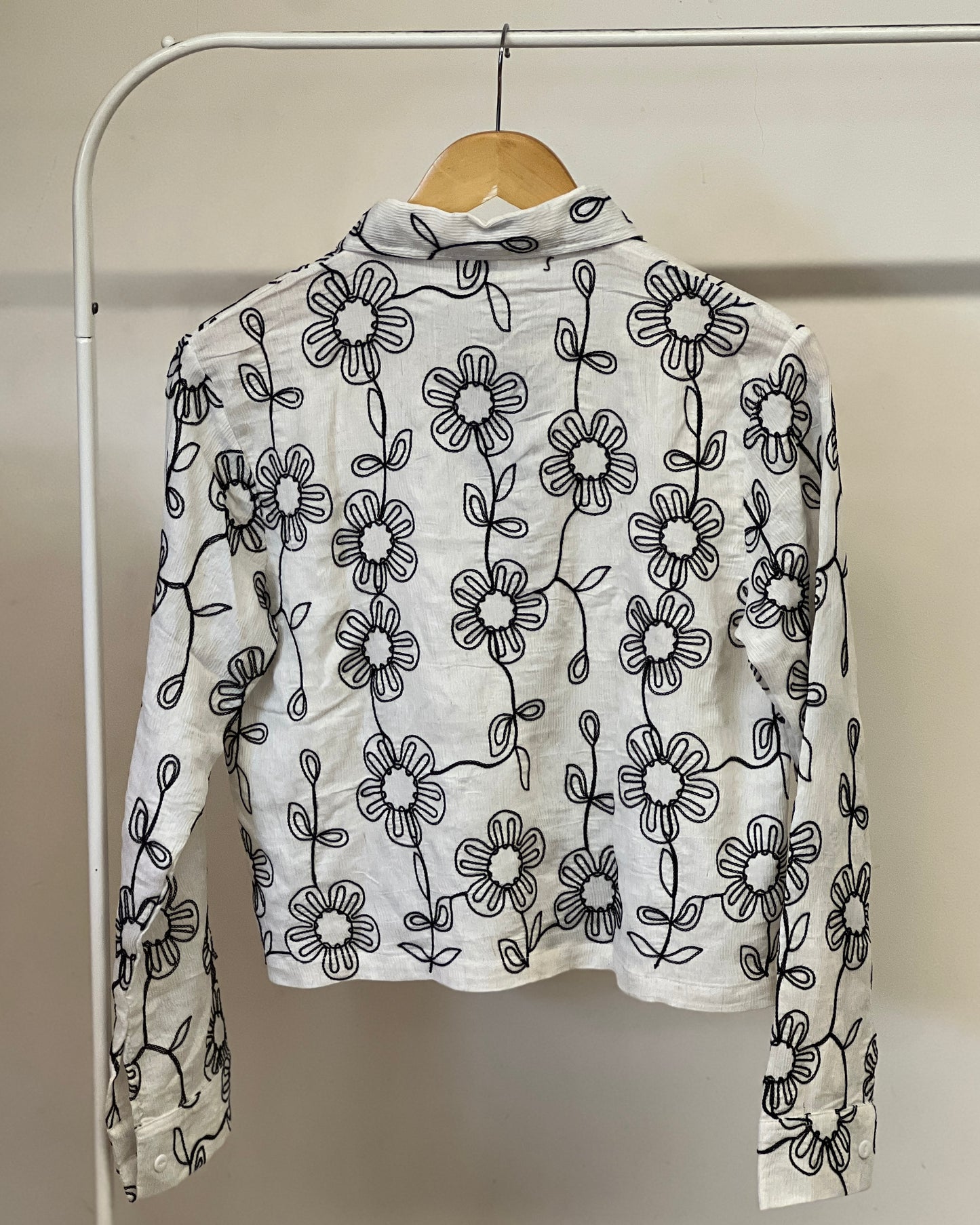 Tela by ash women floral embroidered shirt