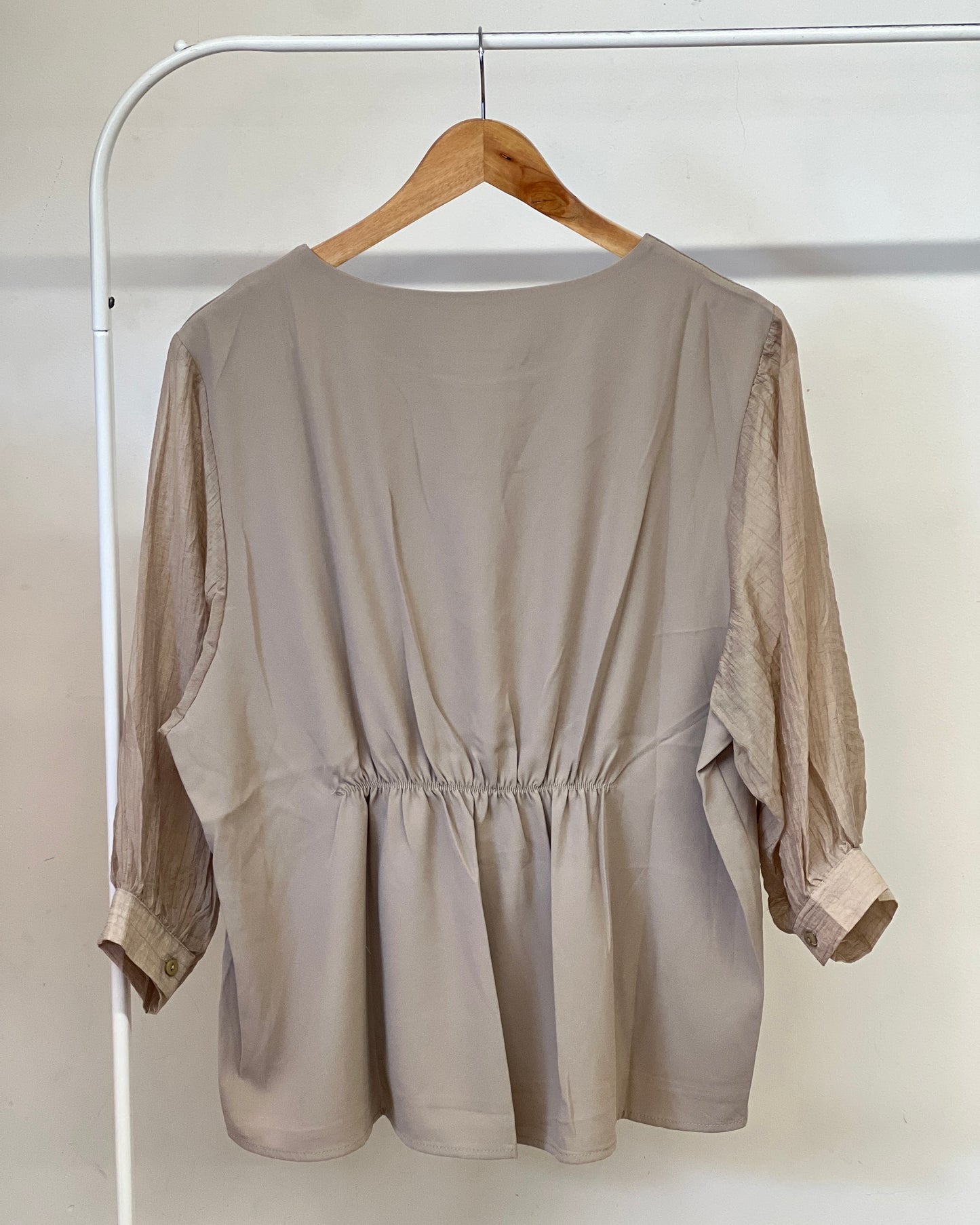 Tela by ash women beige solid top