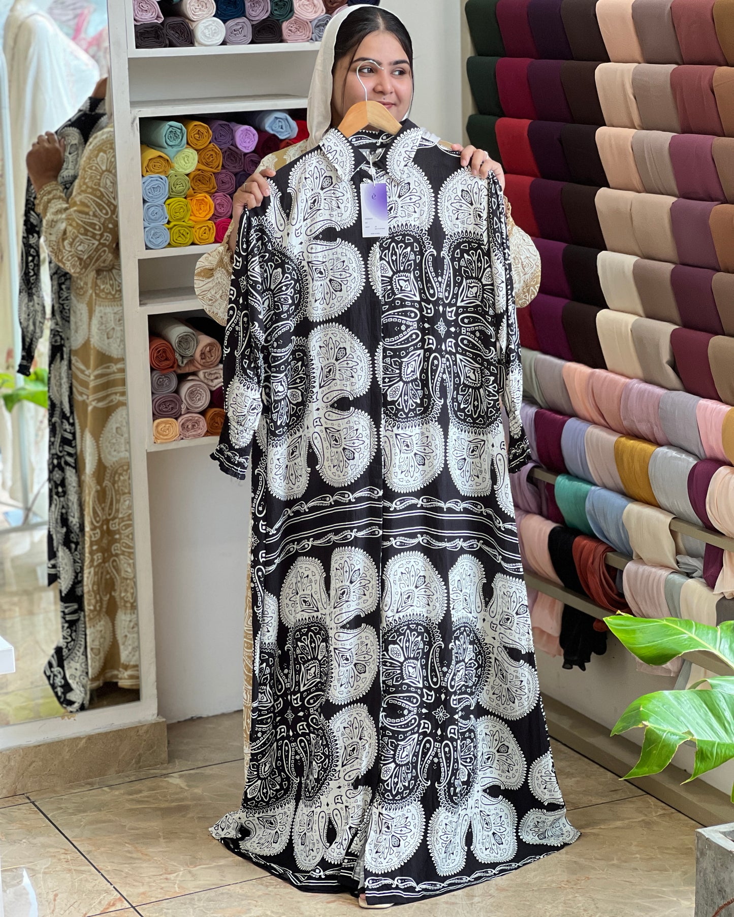 Sahara print gown
