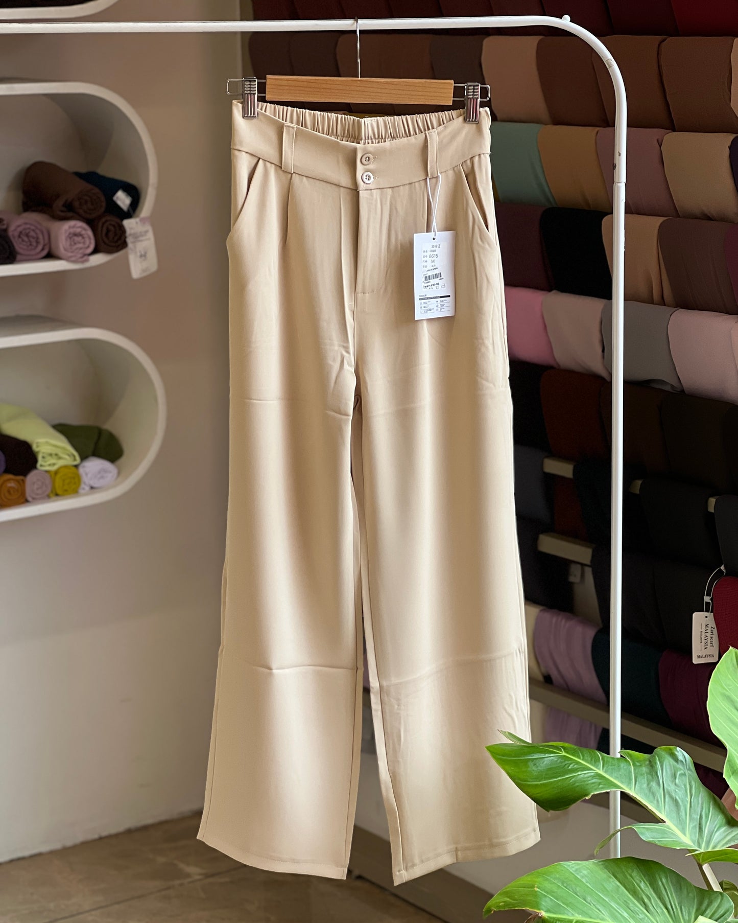 Women’s imported beige Korean pant