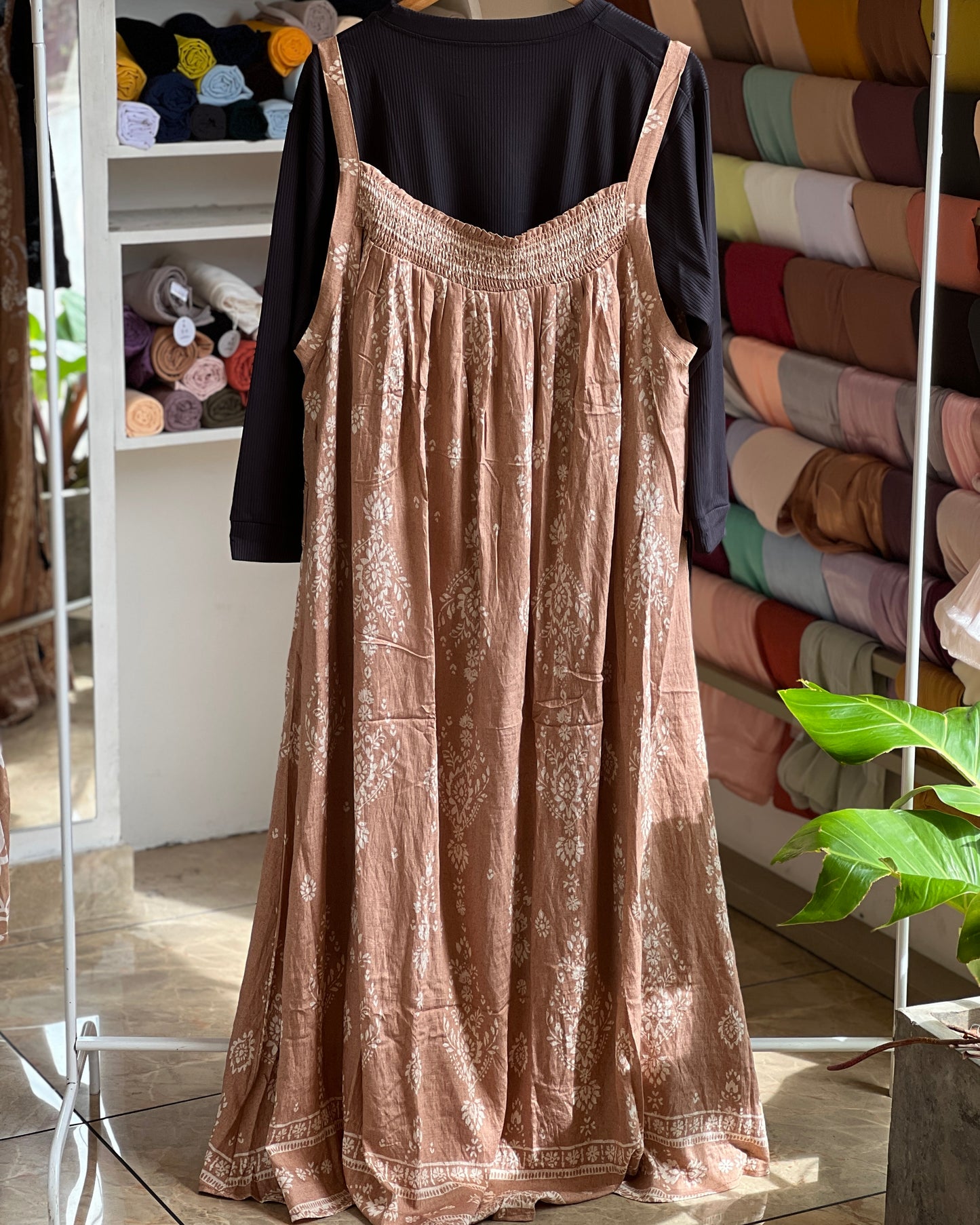 Plus size pinafore