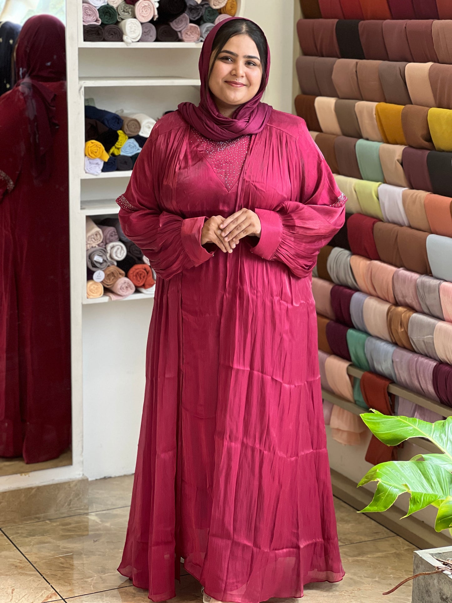 Plus size party wear gown