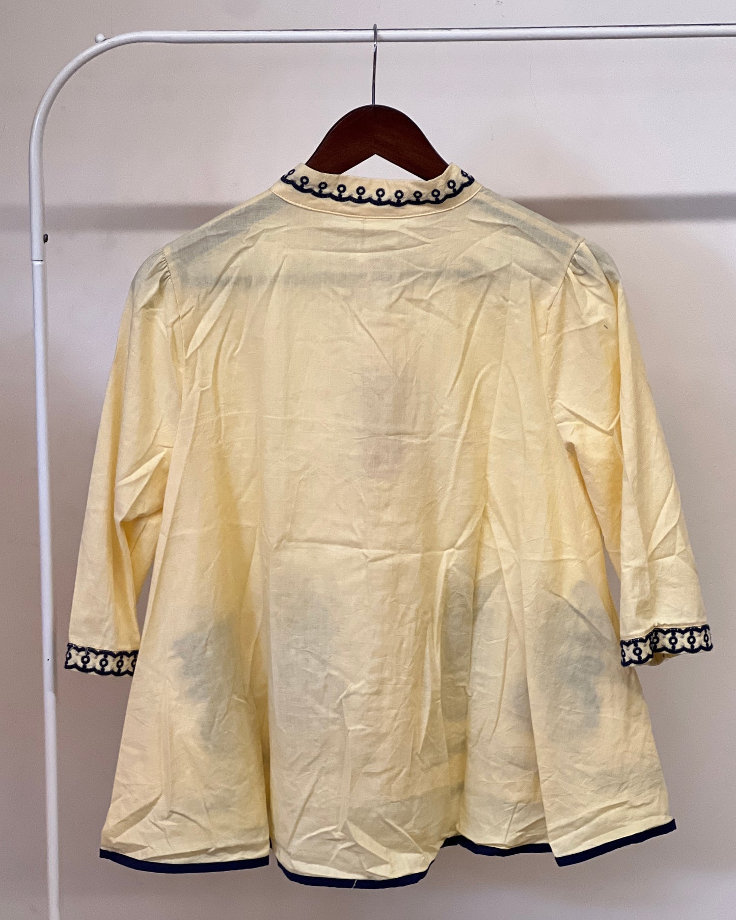 Tela by ash women beige embroidered top