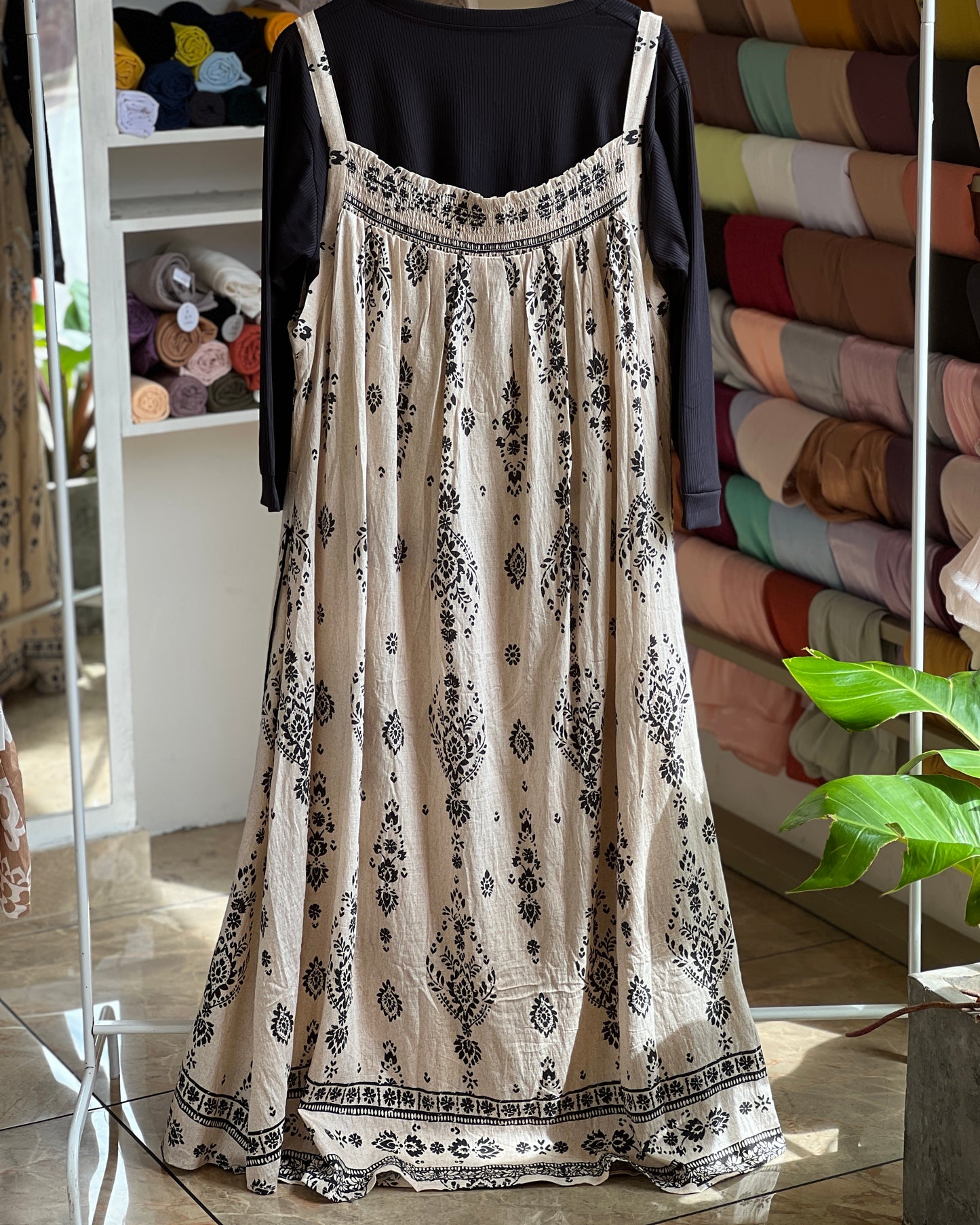 Plus size pinafore