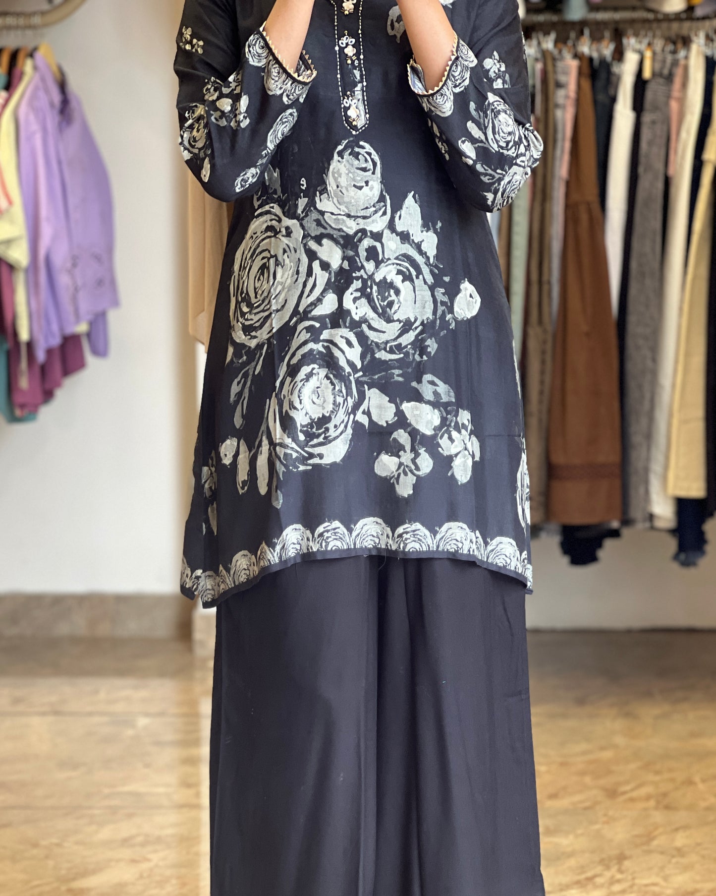 Black Printed co-ord set