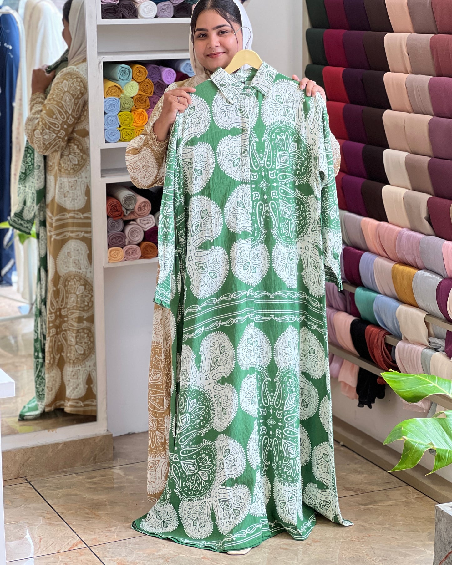 Sahara print gown