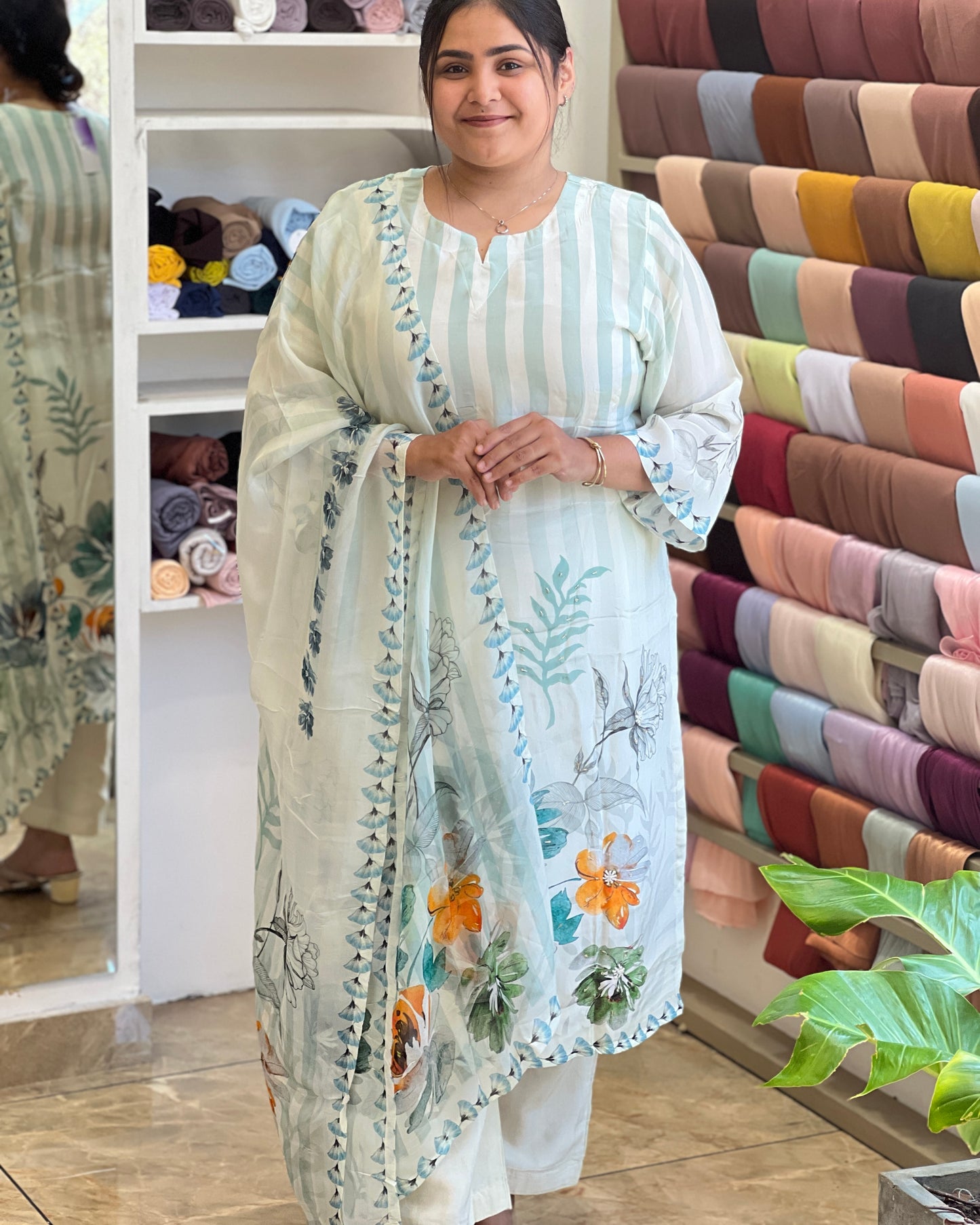 Semi partywear salwar plus size