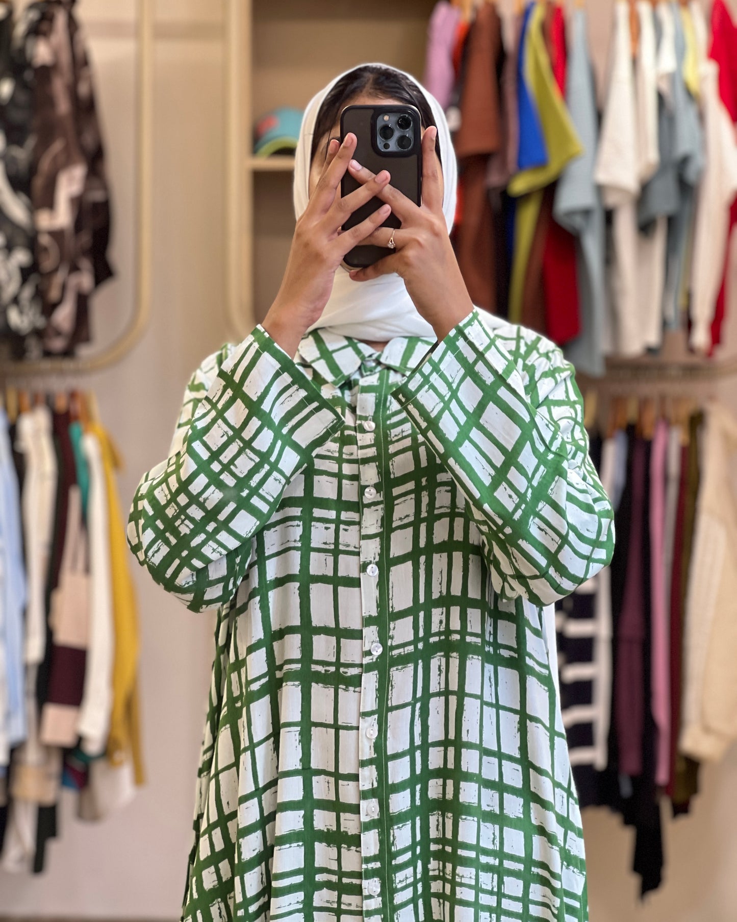 Tela by ash women check long top