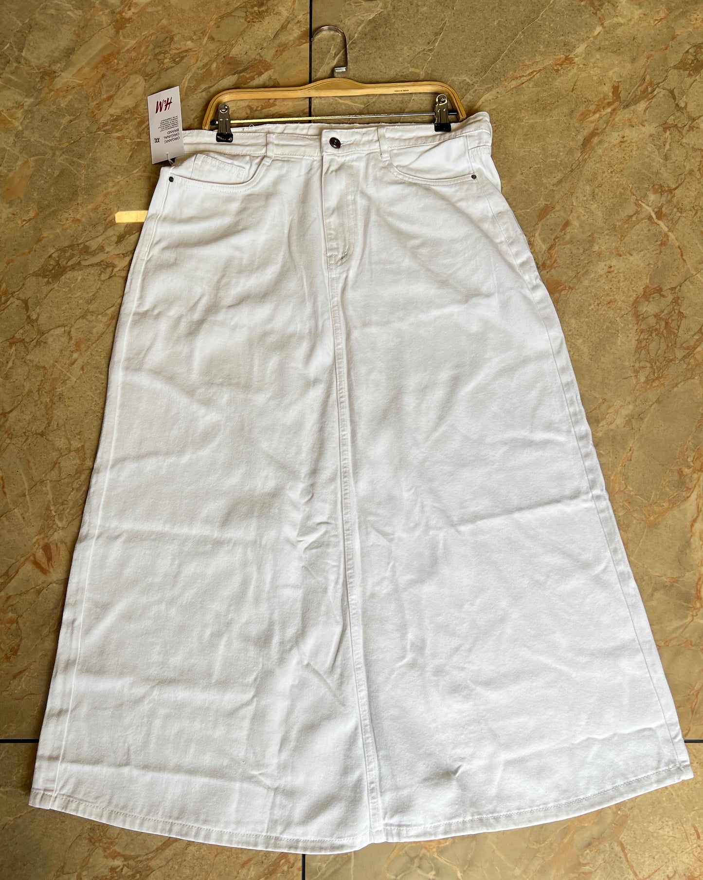 Tela by ash women white regular fit skirt