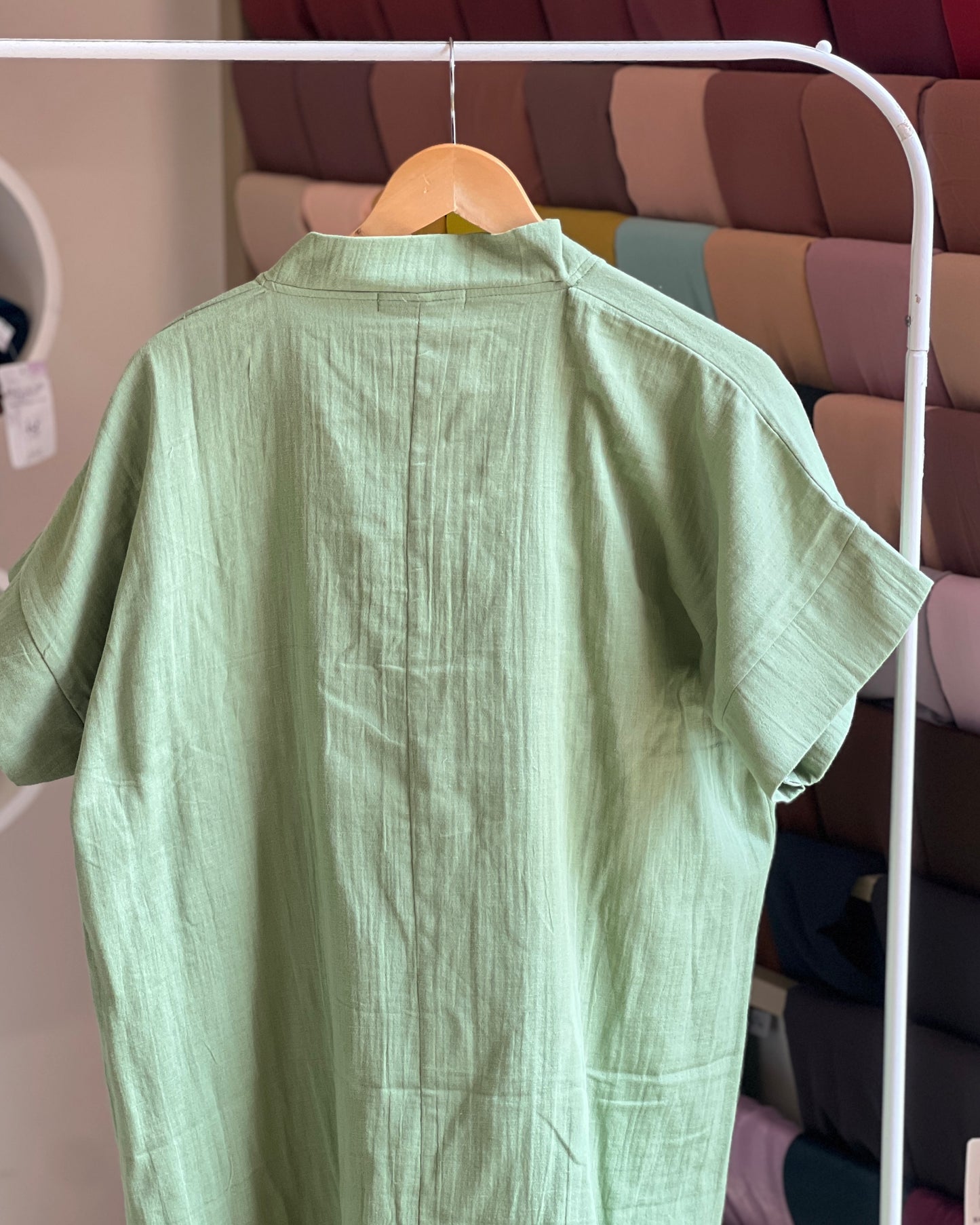 Relaxed fit double cotton top