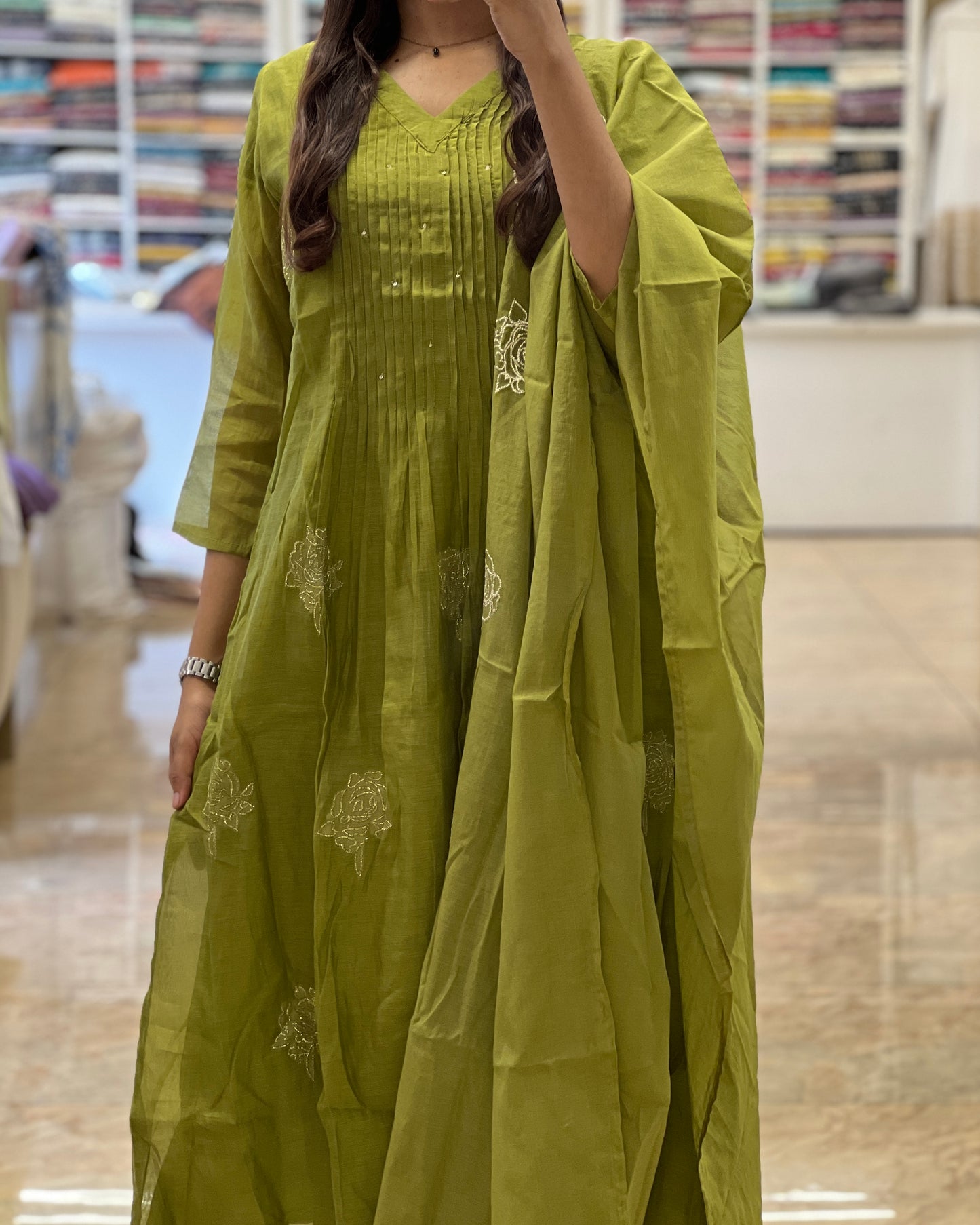 Tela by ash women Anarkali salwar set