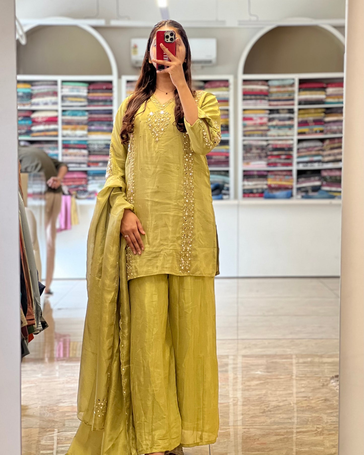 Tela by ash women premium tissue silk salwar suit