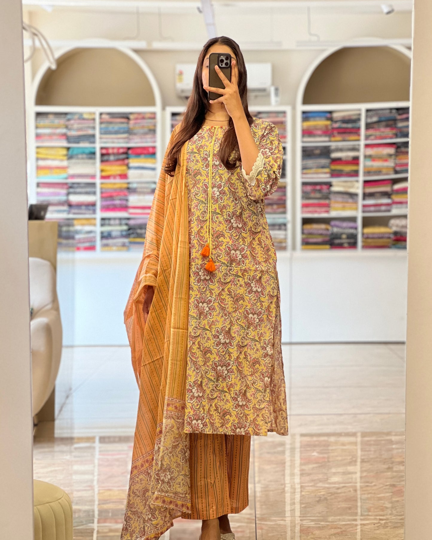 Tela by ash women printed cotton salwar
