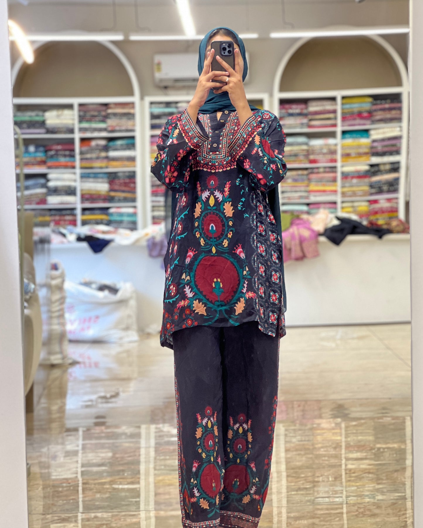 Tela by ash women printed imported co-ord set