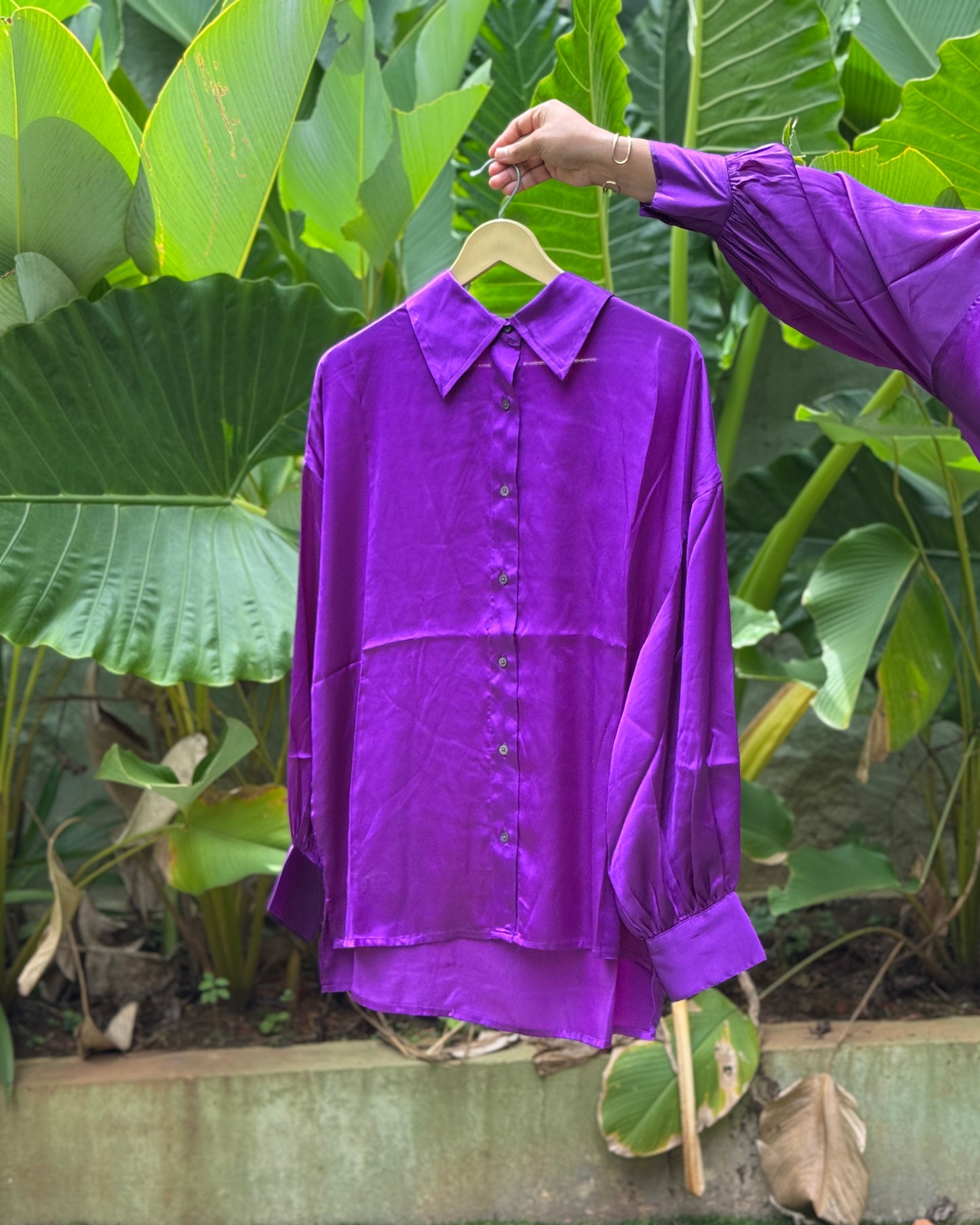Satin vibrant shirts