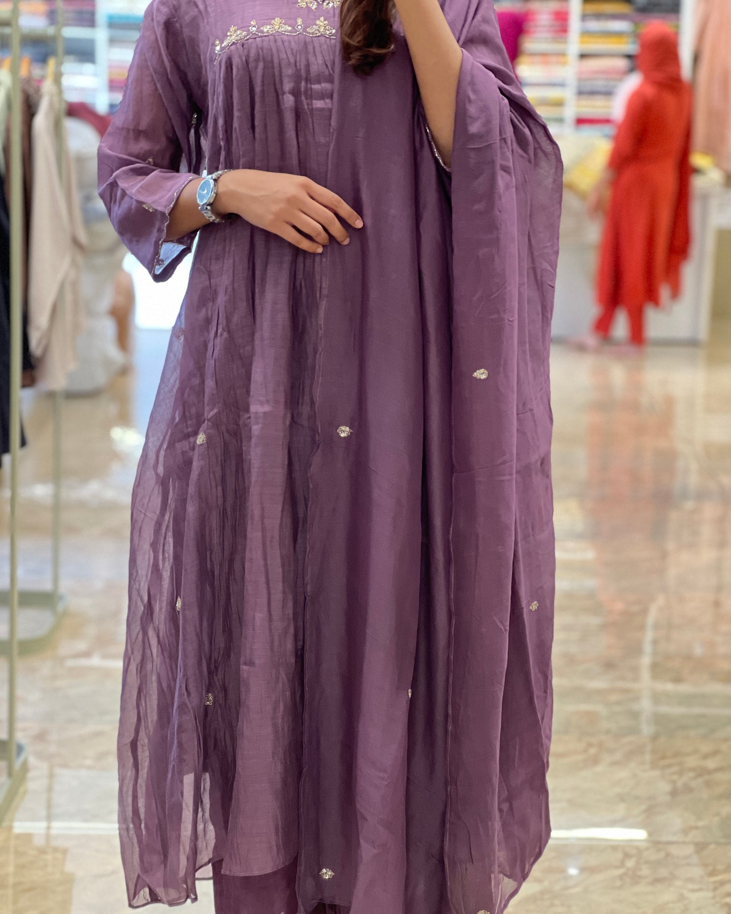 Tela by ash women mul chanderi salwar