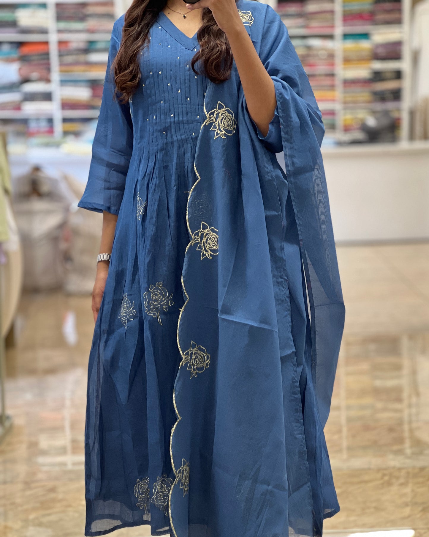 Tela by ash women Anarkali salwar set