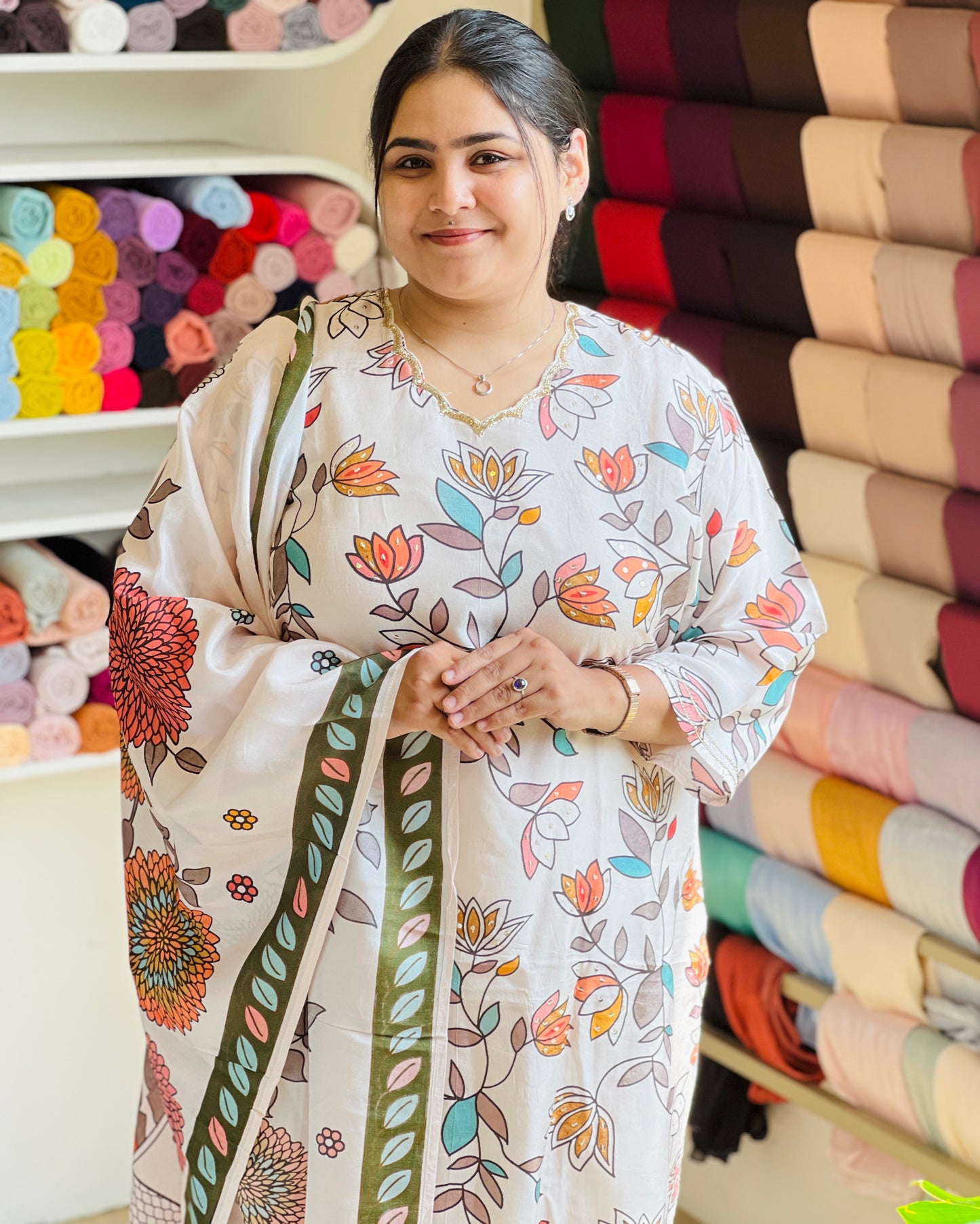 Muslin printed salwar
