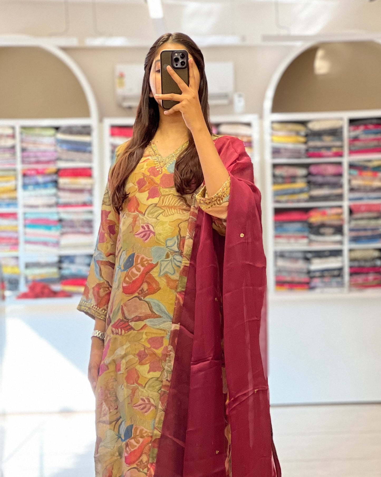Tela by ash women shimmer salwar set